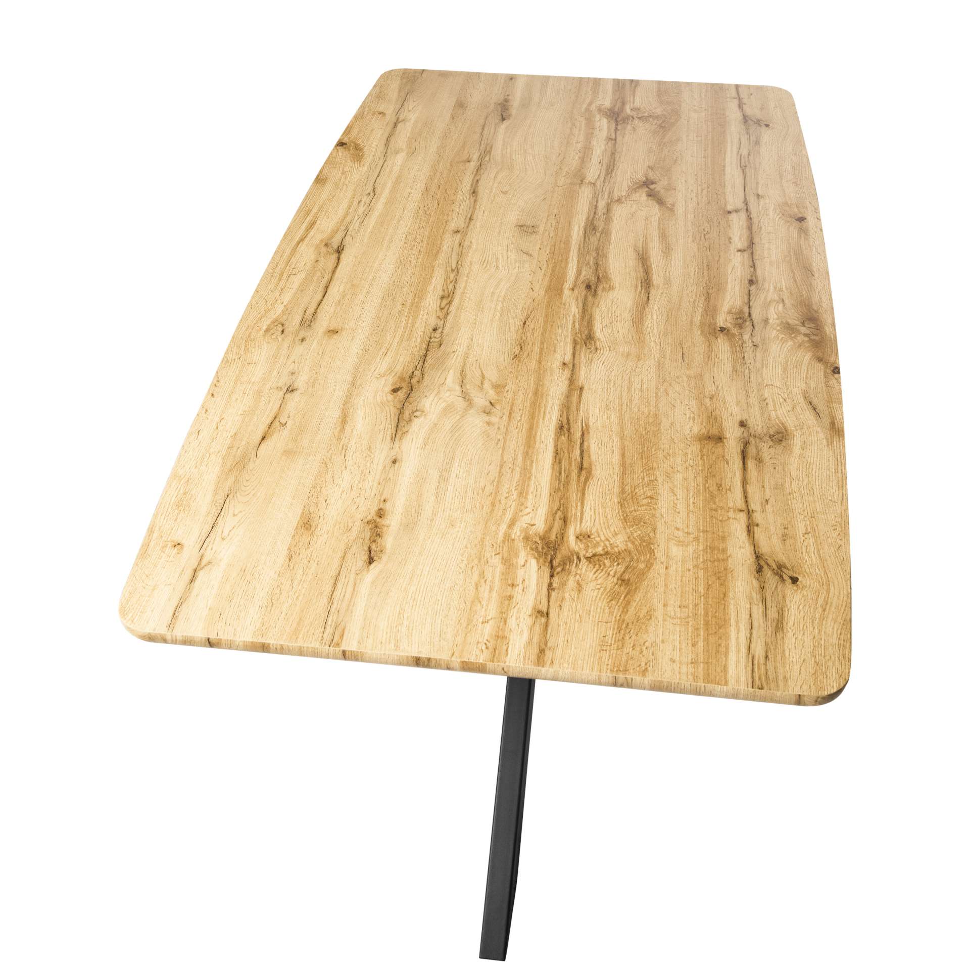 LeisureMod Ravenna 63" Rectangular Wood Dining Table With Modern Metal Base - Image 31