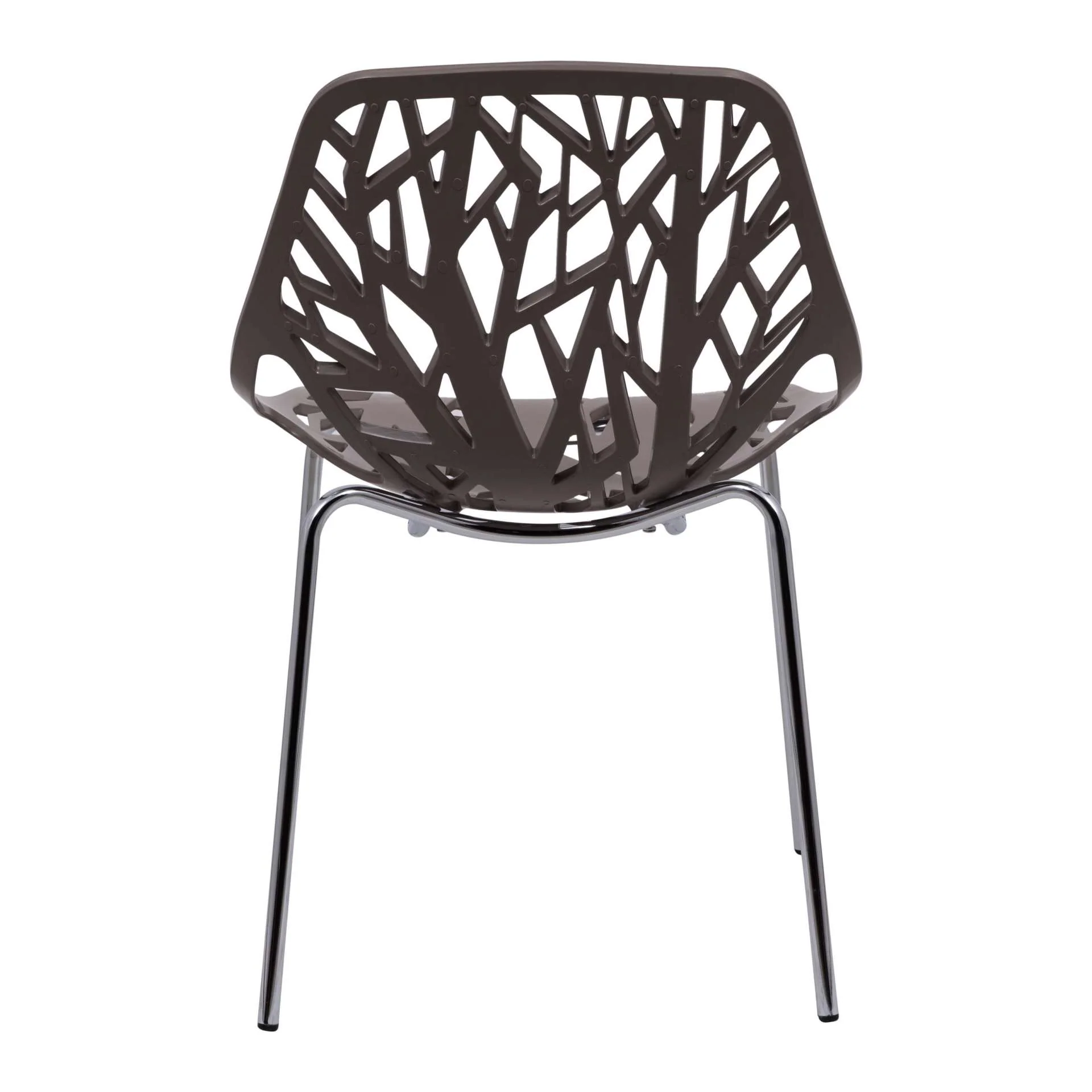 Leisuremod Ravenna Mid-Century Modern 5-Piece Metal Dining Set with 4 Stackable Plastic Chairs - Image 116