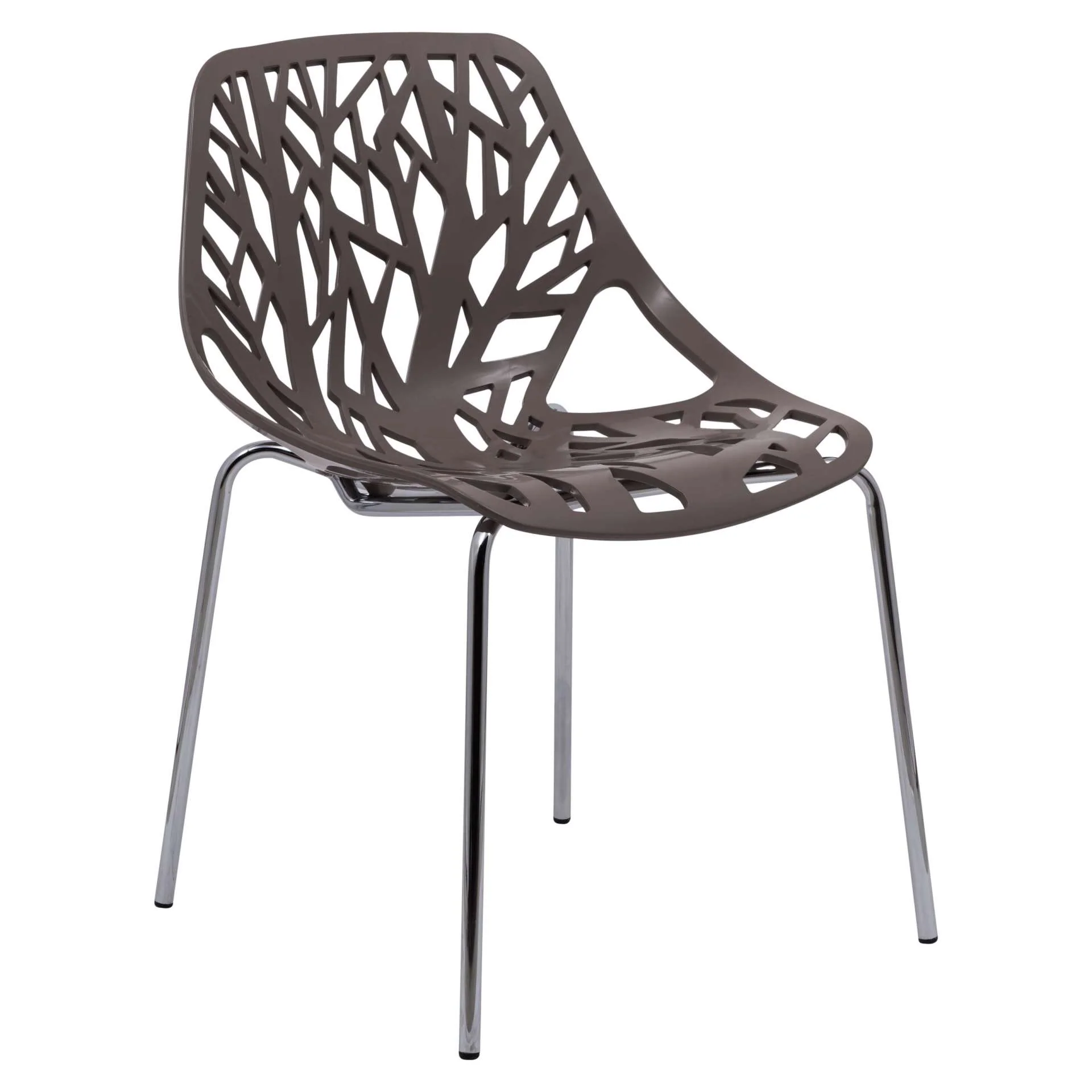 Leisuremod Ravenna Mid-Century Modern 5-Piece Metal Dining Set with 4 Stackable Plastic Chairs - Image 118