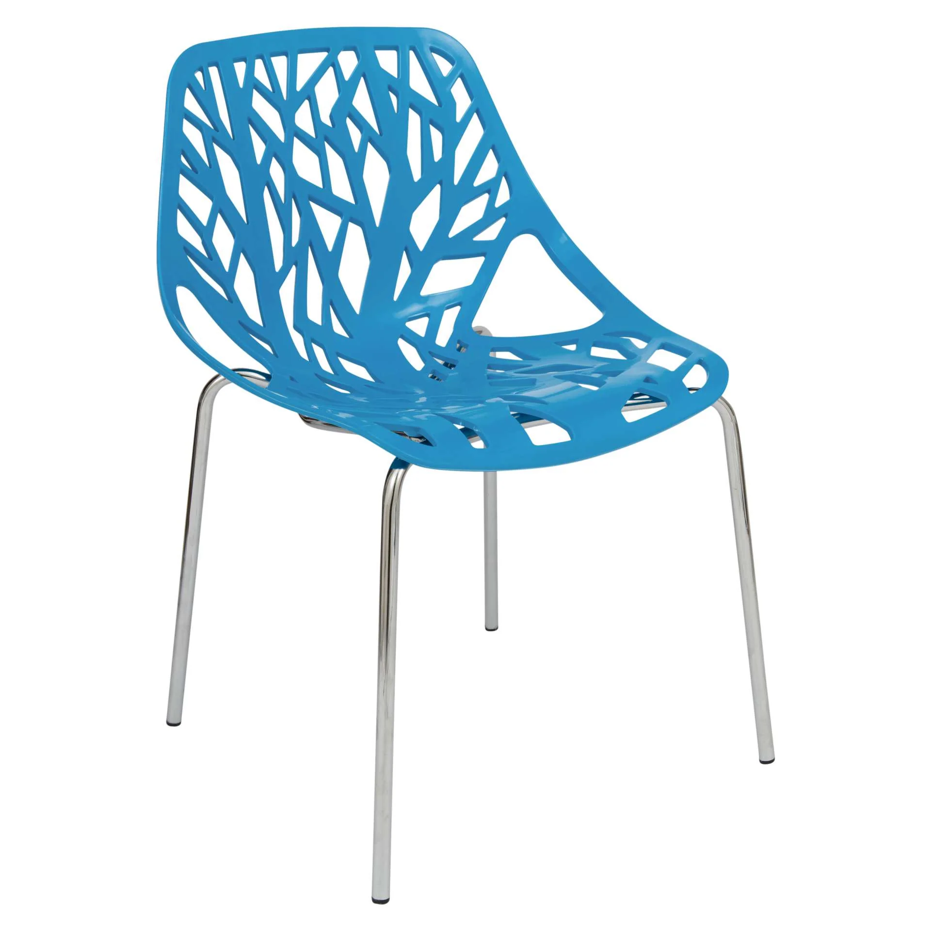 Leisuremod Ravenna Mid-Century Modern 5-Piece Metal Dining Set with 4 Stackable Plastic Chairs - Image 27