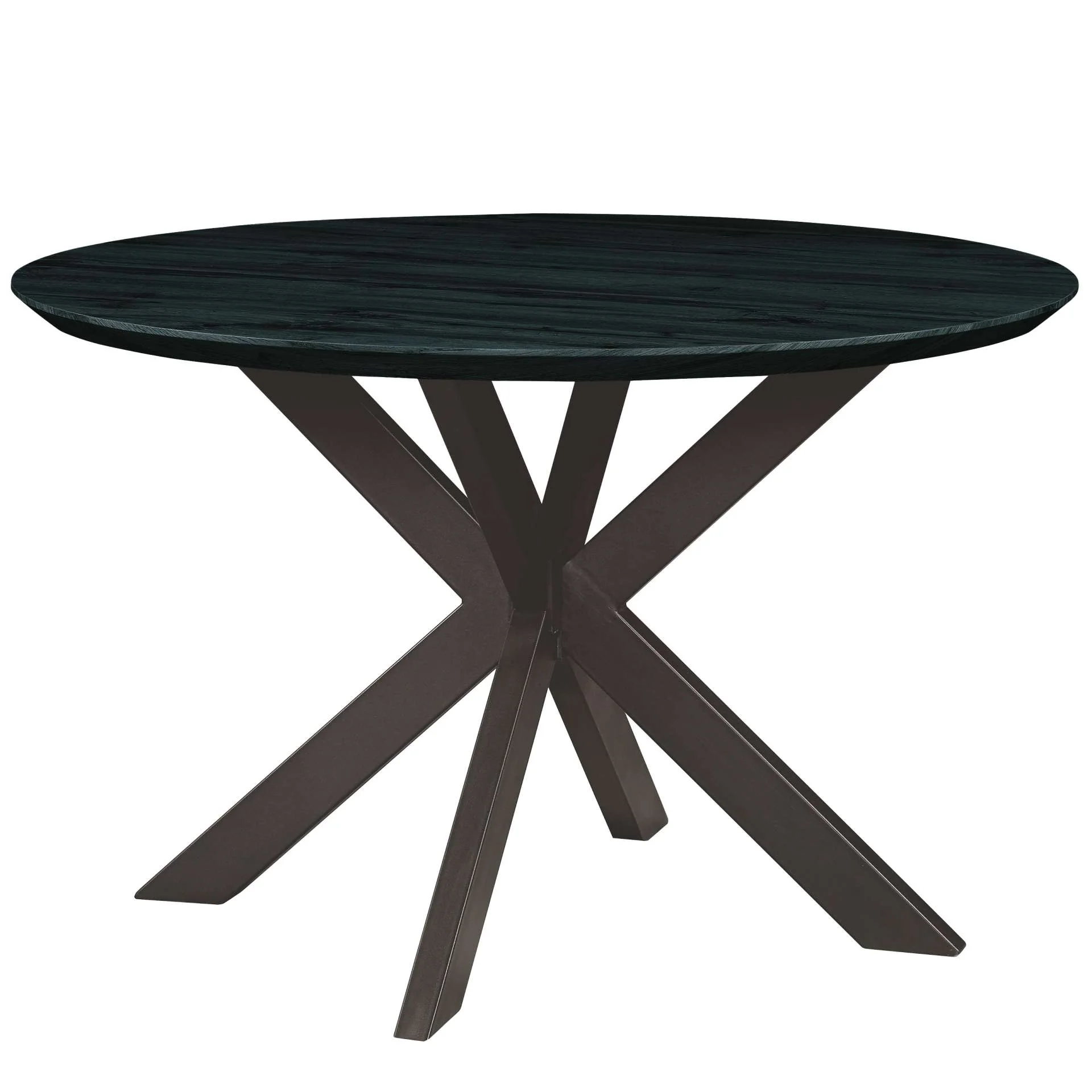 Leisuremod Ravenna Mid-Century Modern 5-Piece Metal Dining Set with 4 Stackable Plastic Chairs - Image 60