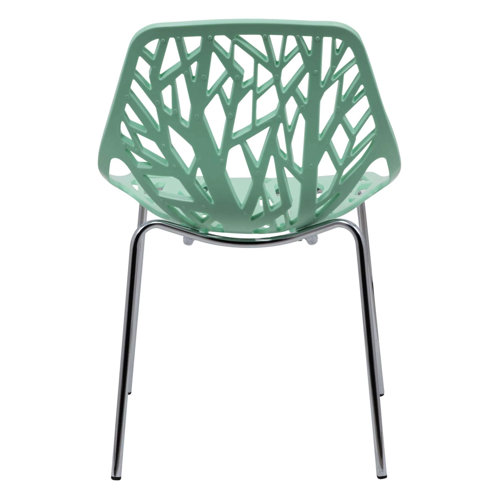 Leisuremod Ravenna Mid-Century Modern 5-Piece Metal Dining Set with 4 Stackable Plastic Chairs - Image 68