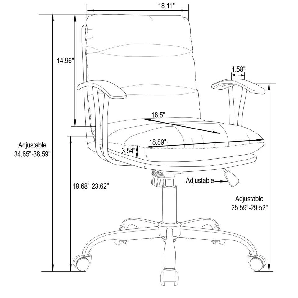 LeisureMod Regina Modern Executive Leather Office Chair - Image 26