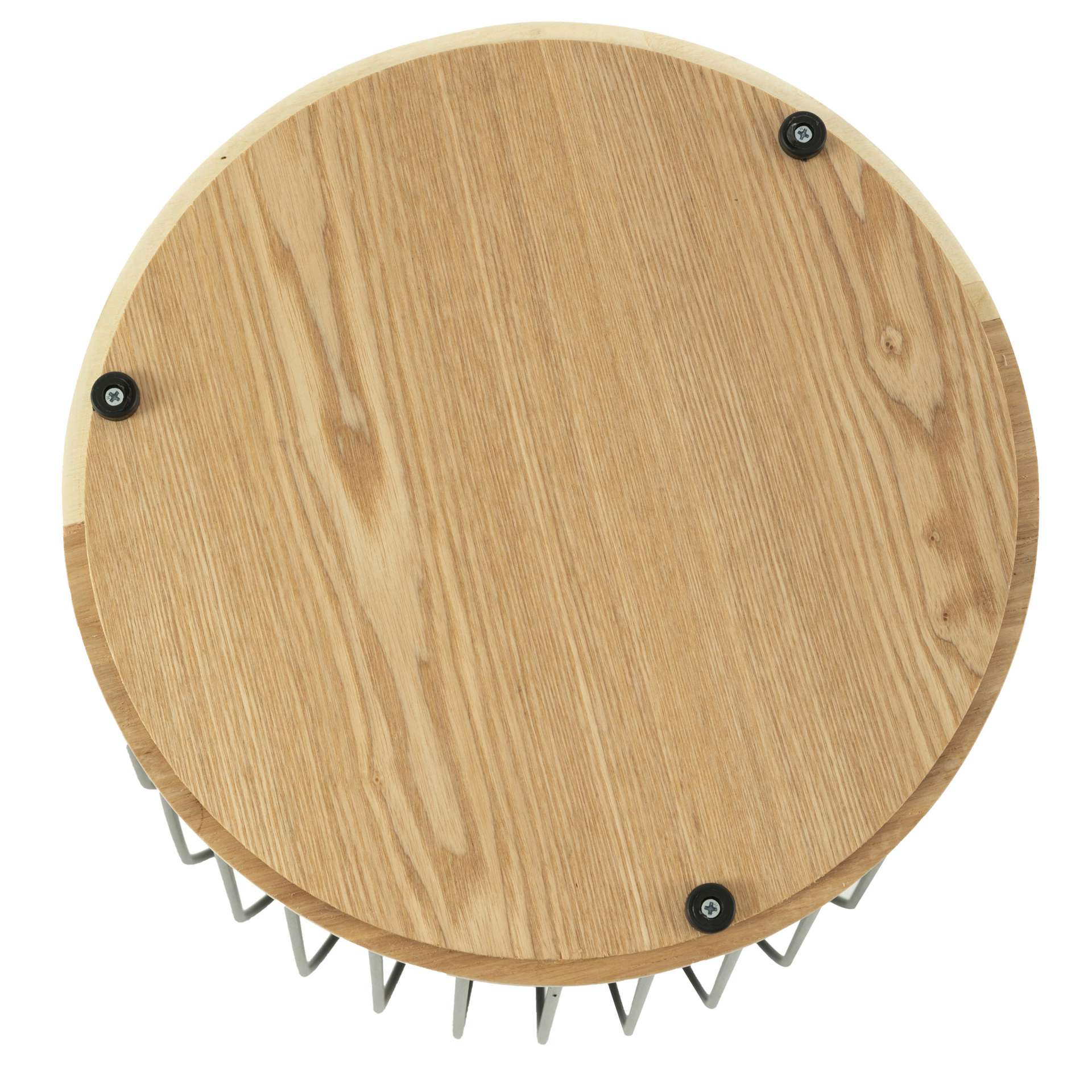 LeisureMod Runswick Modern Wood Top End Table With Metal Base - Image 10