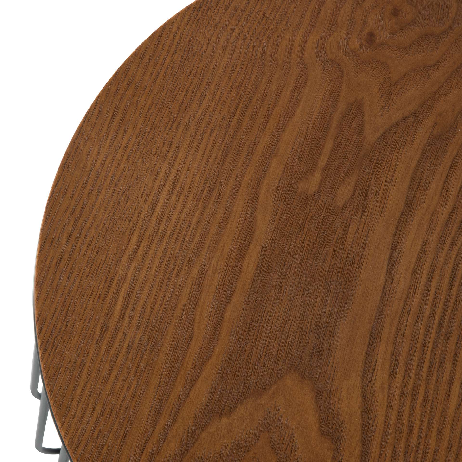 LeisureMod Runswick Modern Wood Top End Table With Metal Base - Image 20