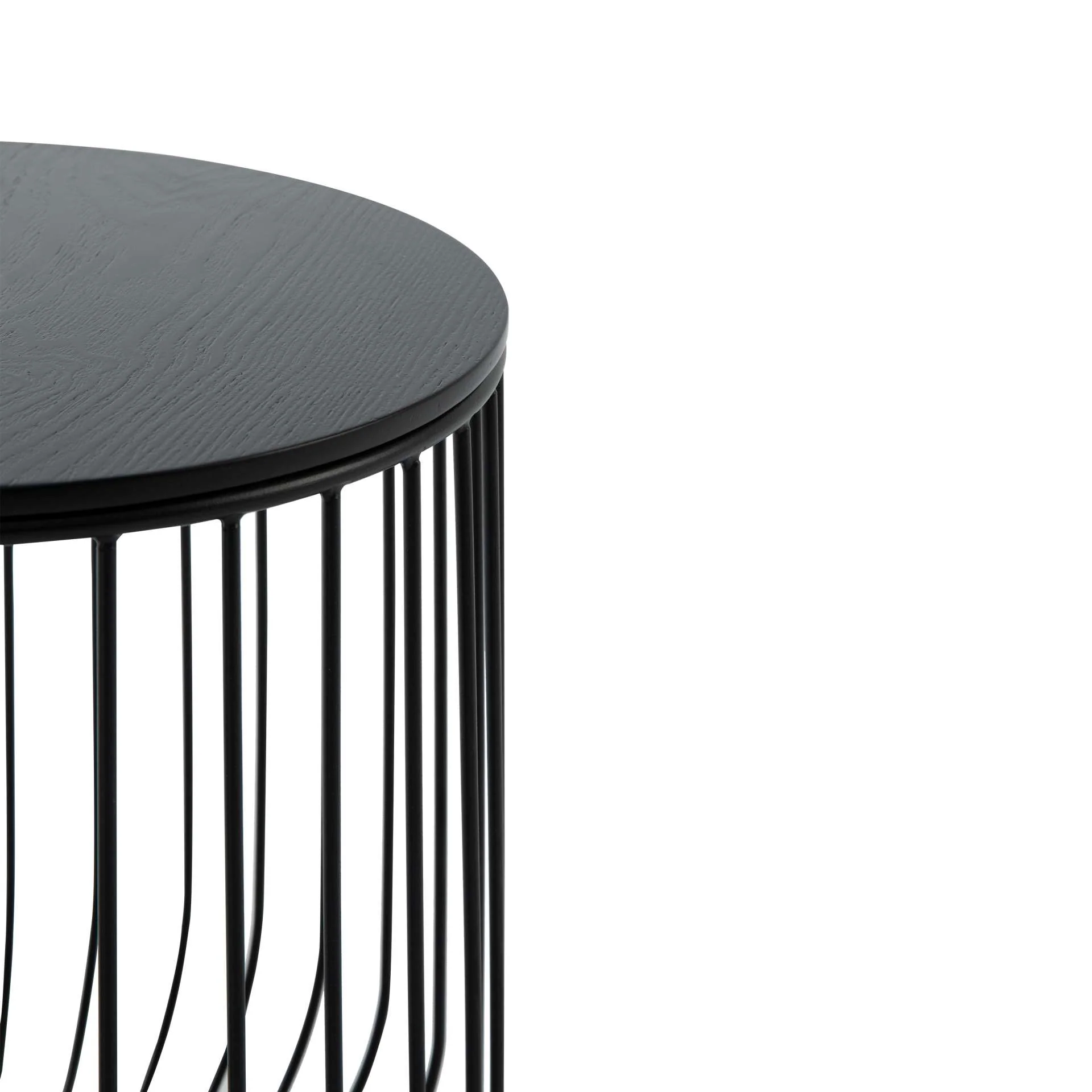 LeisureMod Runswick Modern Wood Top End Table With Metal Base - Image 6
