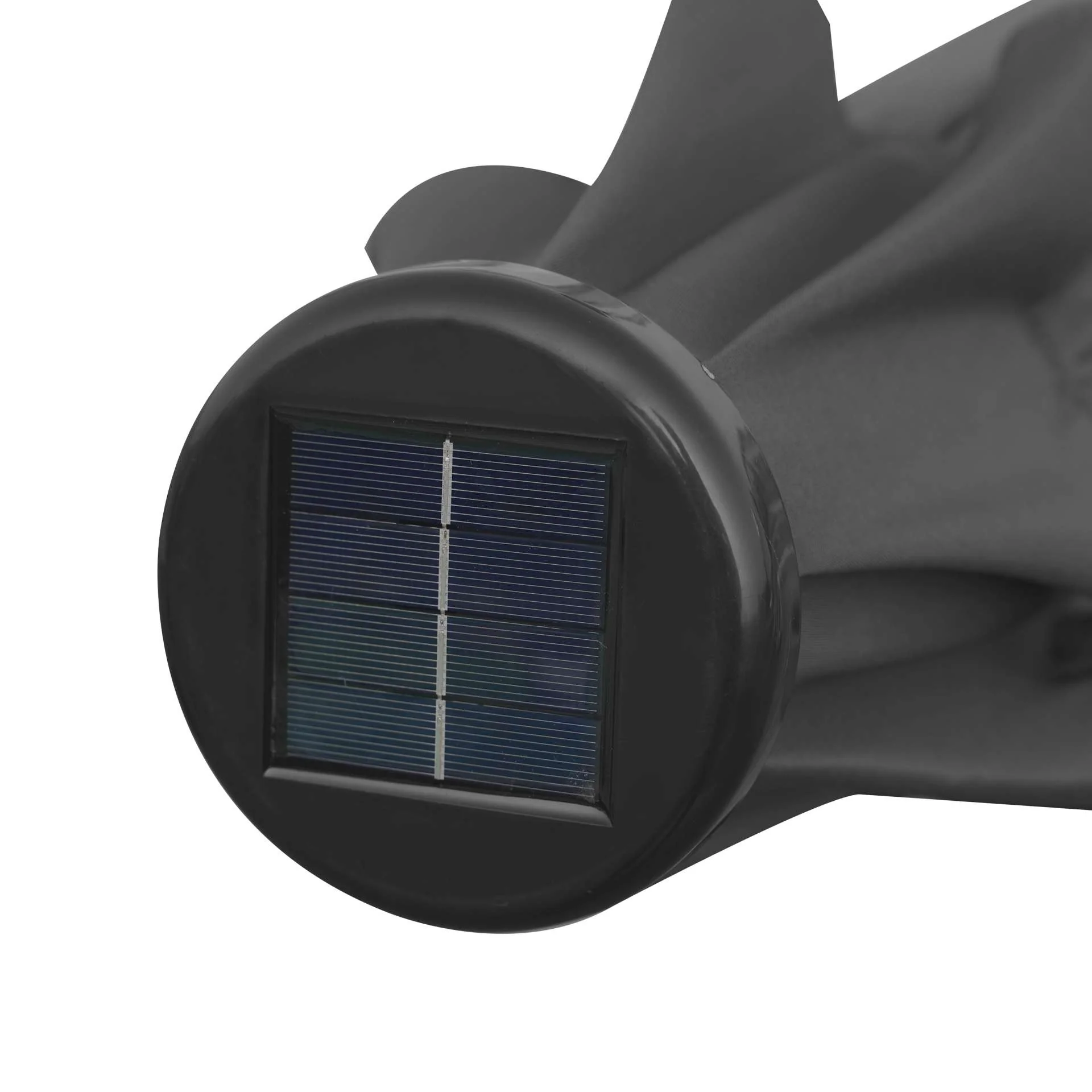 LeisureMod Sierra Modern 9 ft Steel Market Patio Umbrella With Solar Powerd LED & Tilt - Image 32