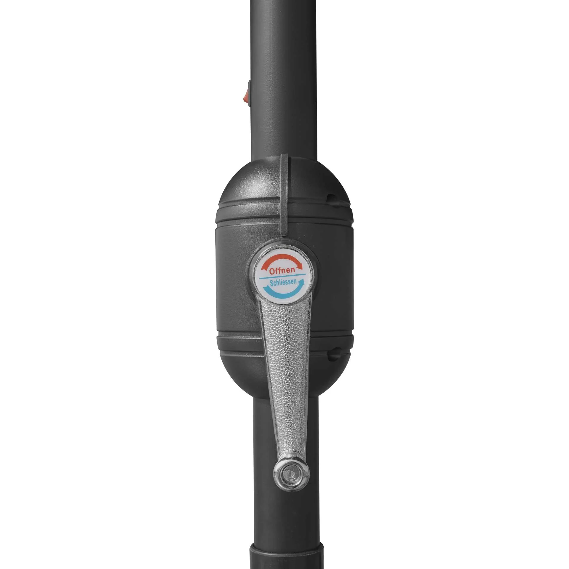 LeisureMod Sierra Modern 9 ft Steel Market Patio Umbrella With Solar Powerd LED & Tilt - Image 34