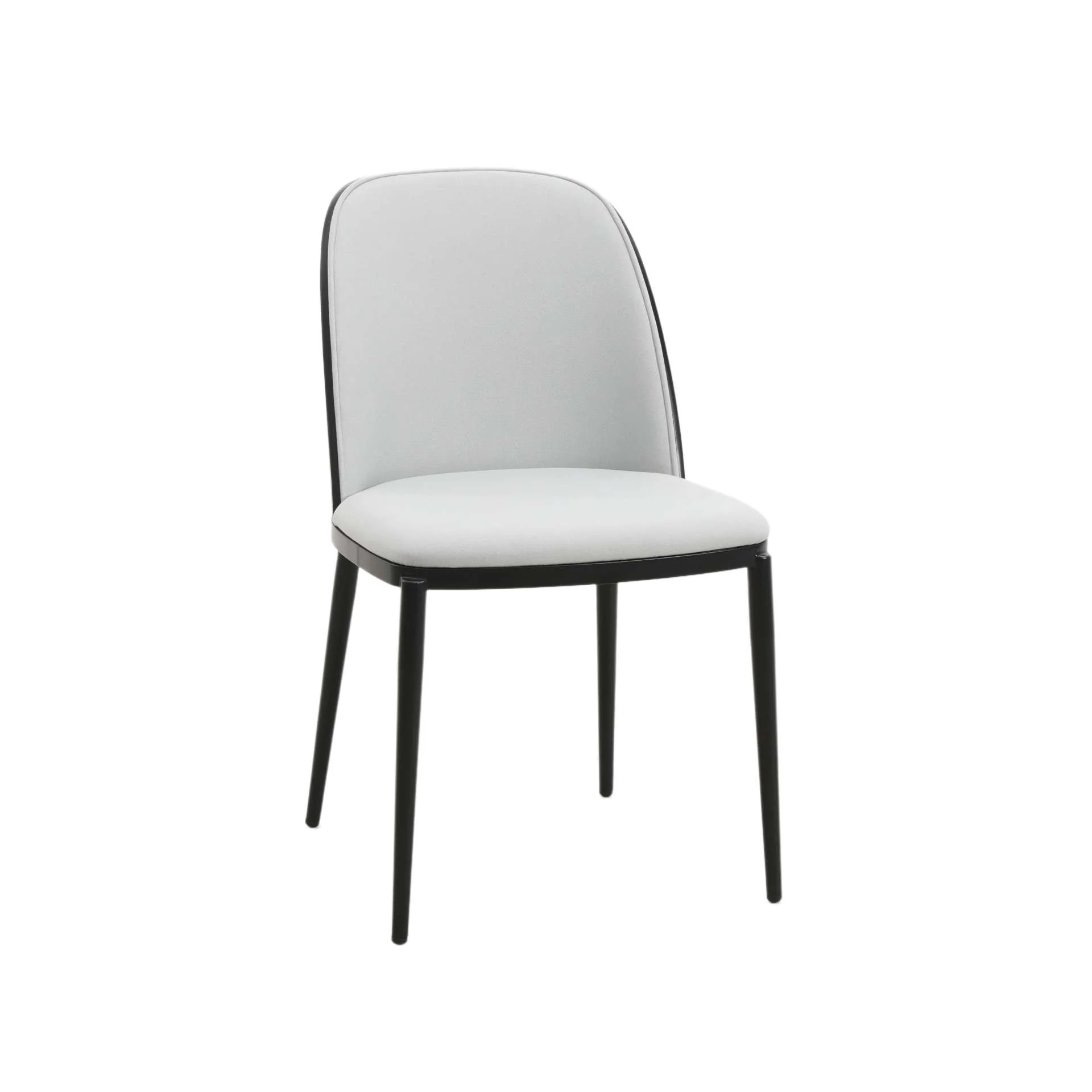 LeisureMod Tule Mid-Century Modern Dining Side Chair with Velvet Seat - TCBL18BU - Image 3