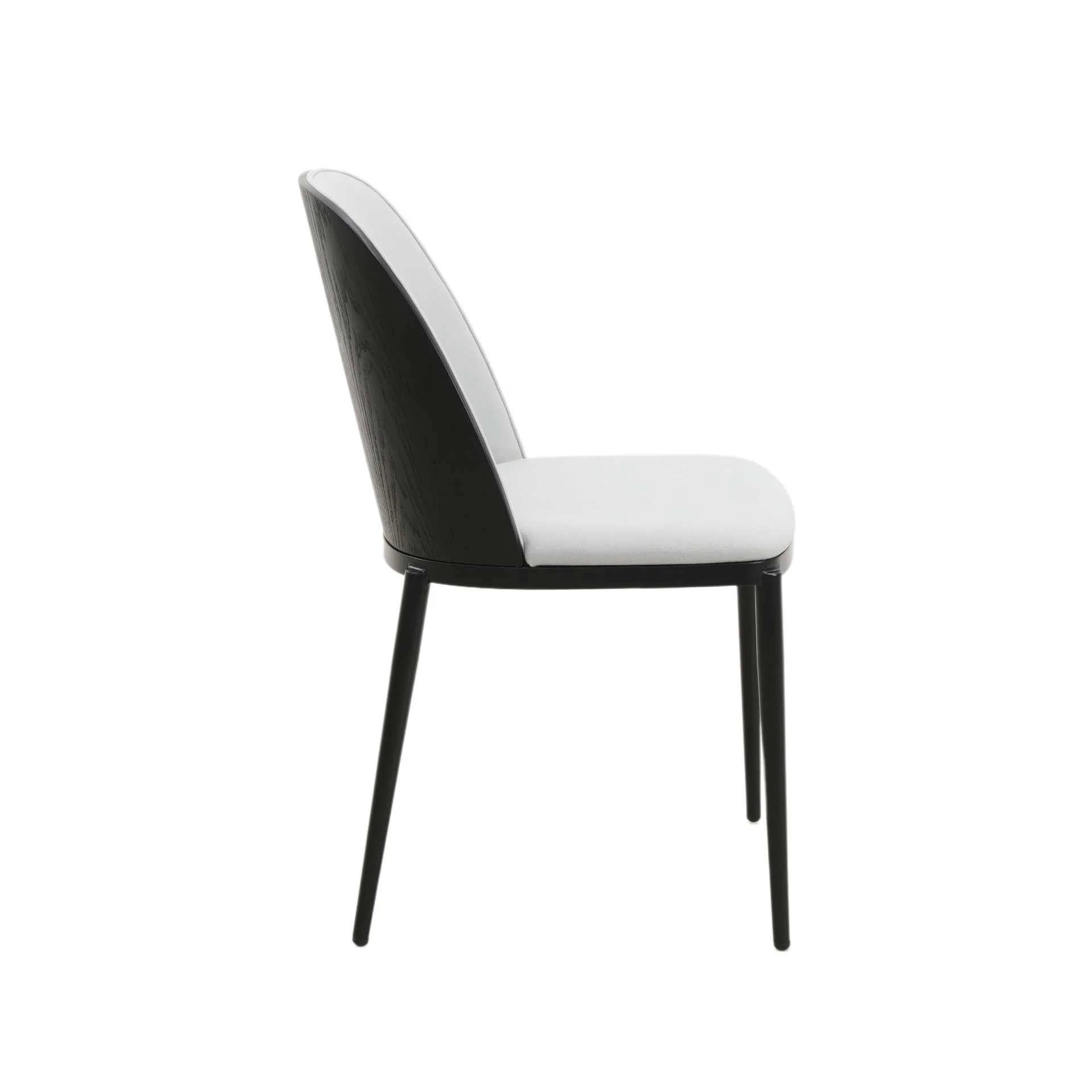 LeisureMod Tule Mid-Century Modern Dining Side Chair with Velvet Seat - TCBL18BU - Image 6