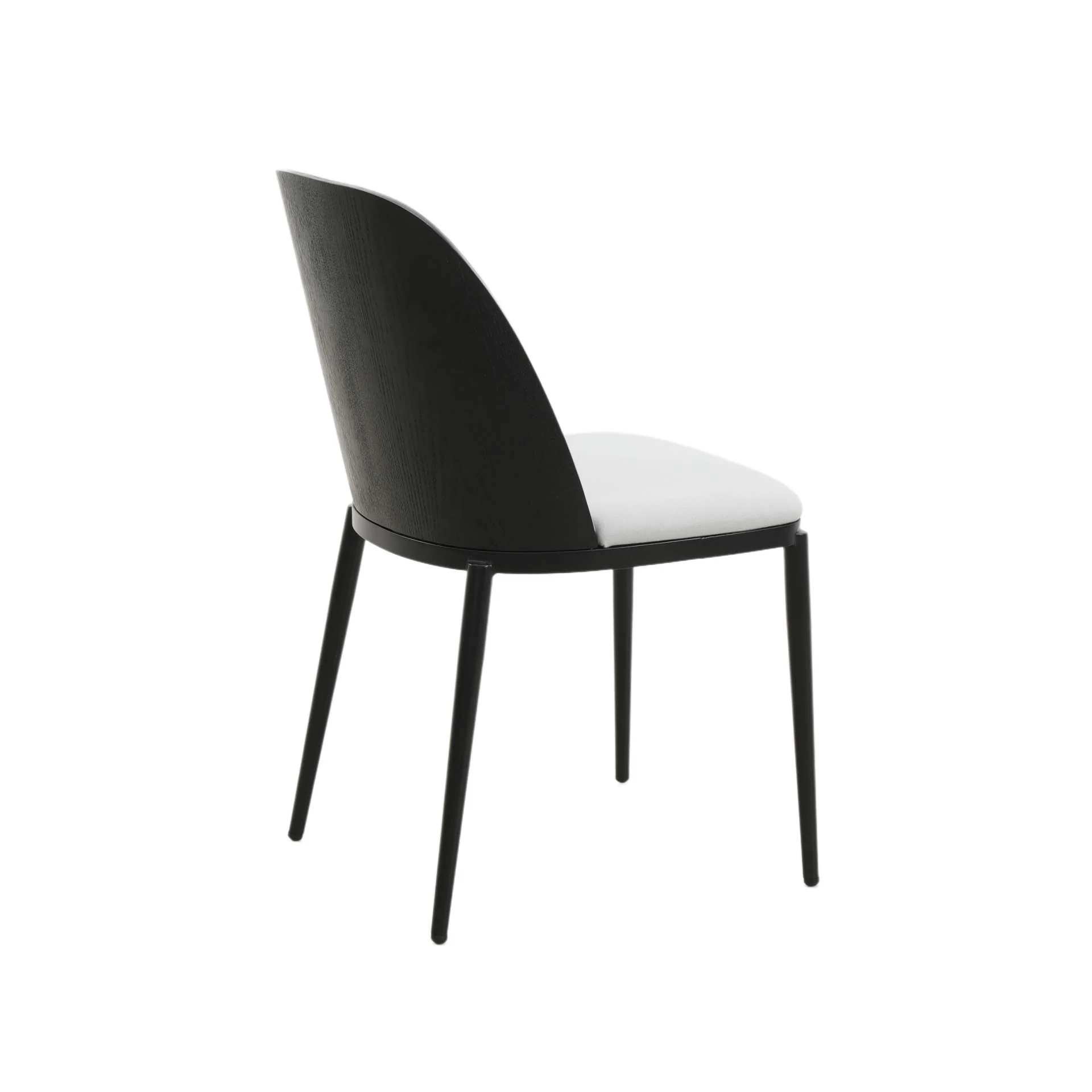LeisureMod Tule Mid-Century Modern Dining Side Chair with Velvet Seat - TCBL18BU - Image 7