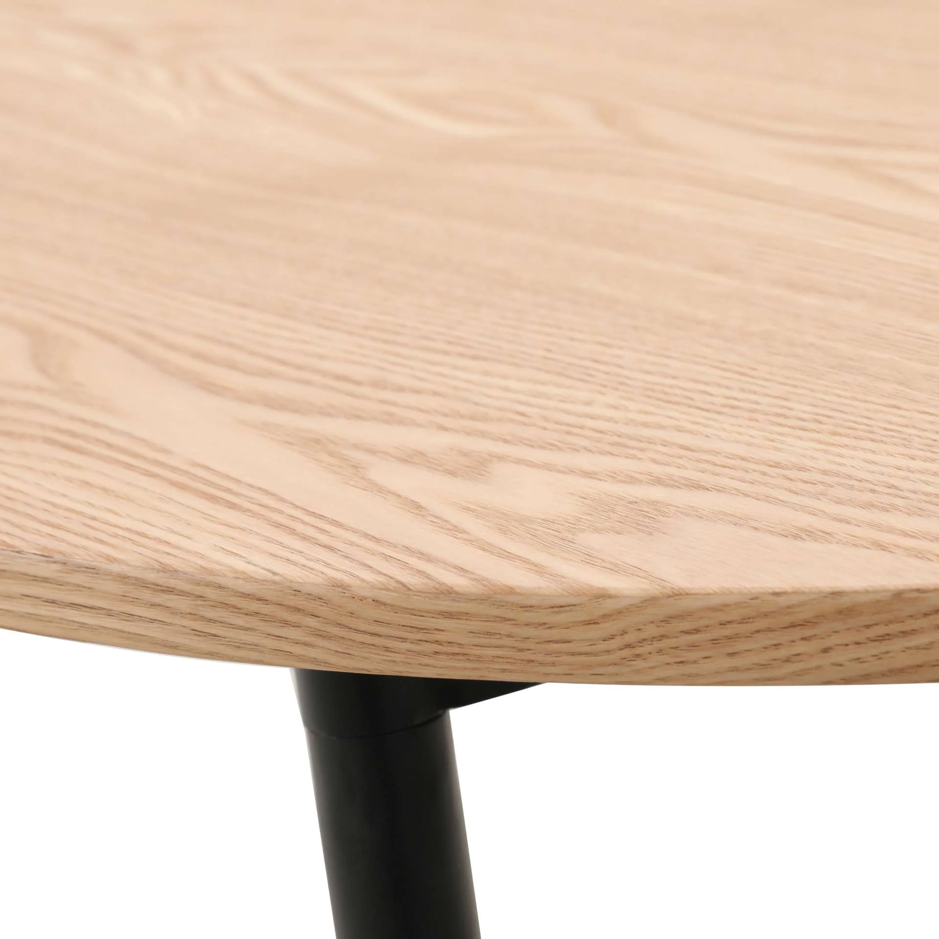 LeisureMod Tule Modern 71" Oval Dining Table with MDF Top and Black Steel Legs - Image 19