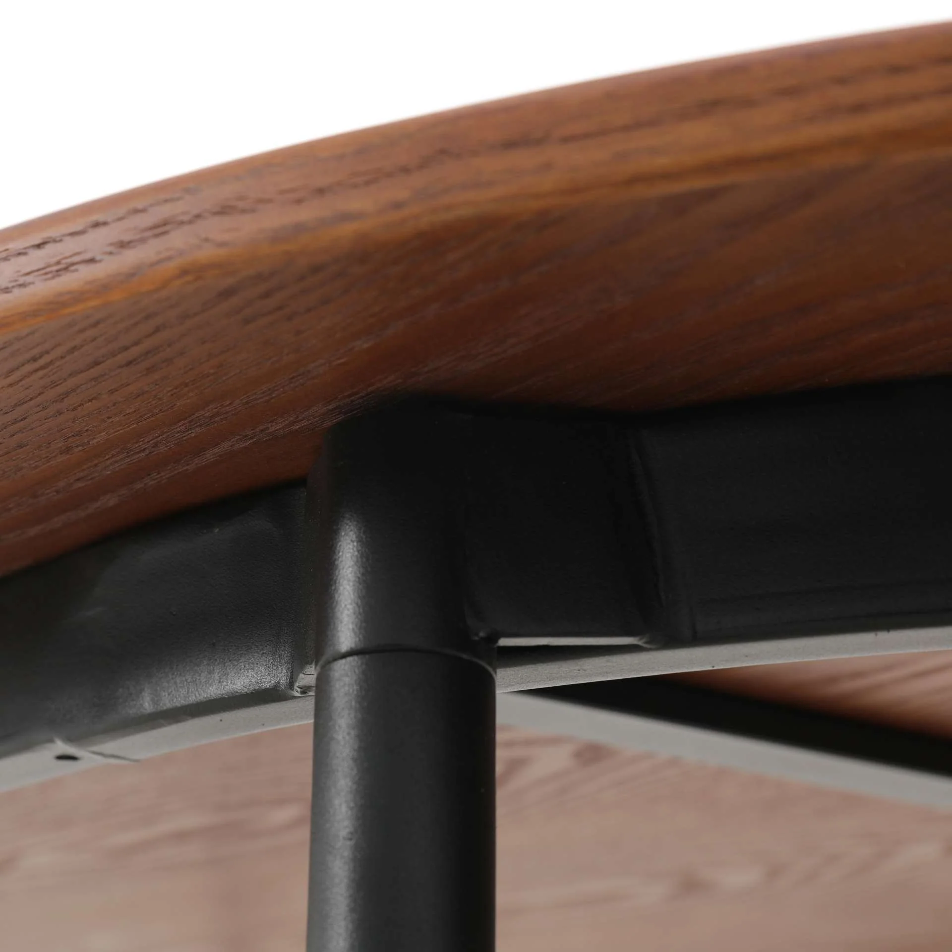LeisureMod Tule Modern 71" Oval Dining Table with MDF Top and Black Steel Legs - Image 31