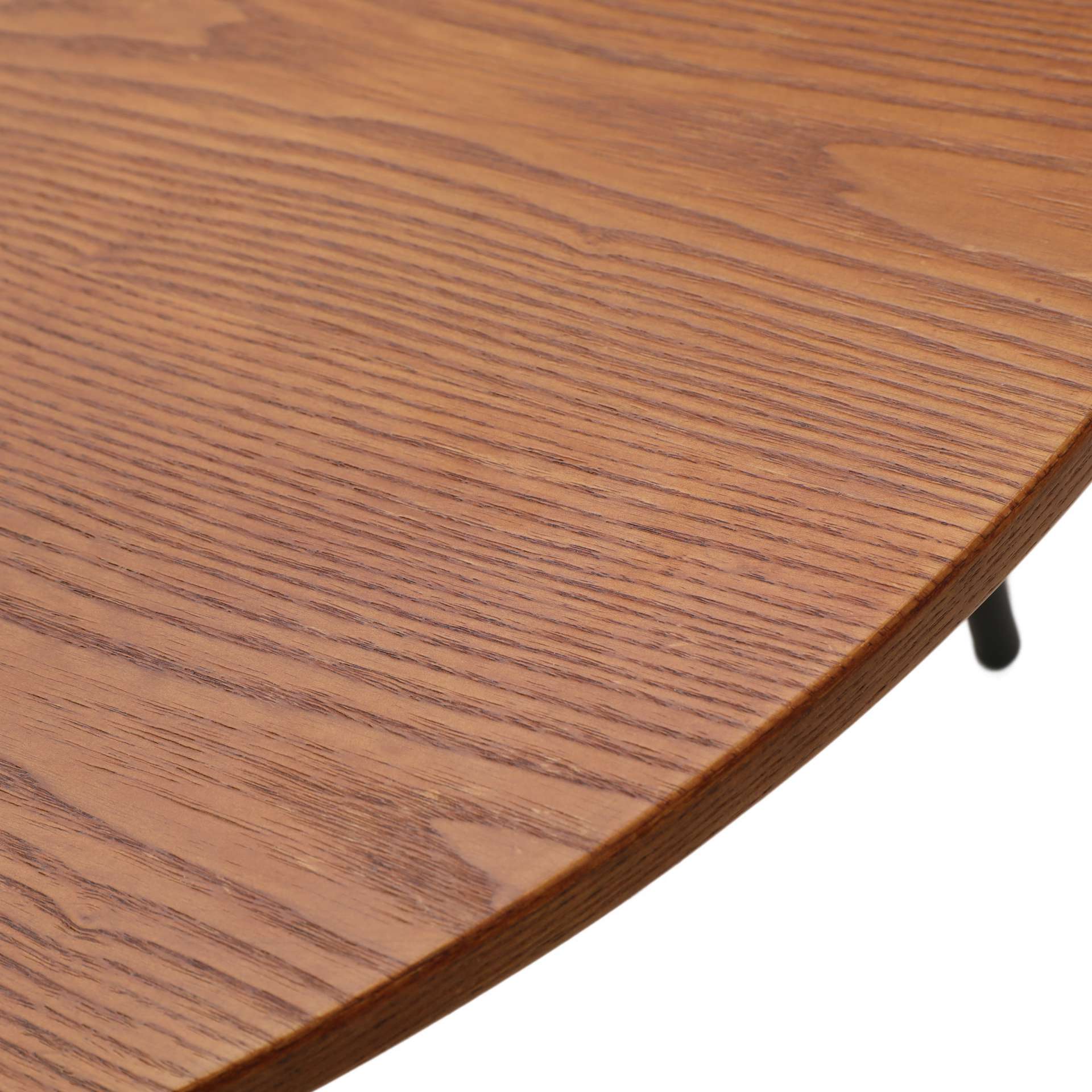 LeisureMod Tule Modern 71" Oval Dining Table with MDF Top and Black Steel Legs - Image 32