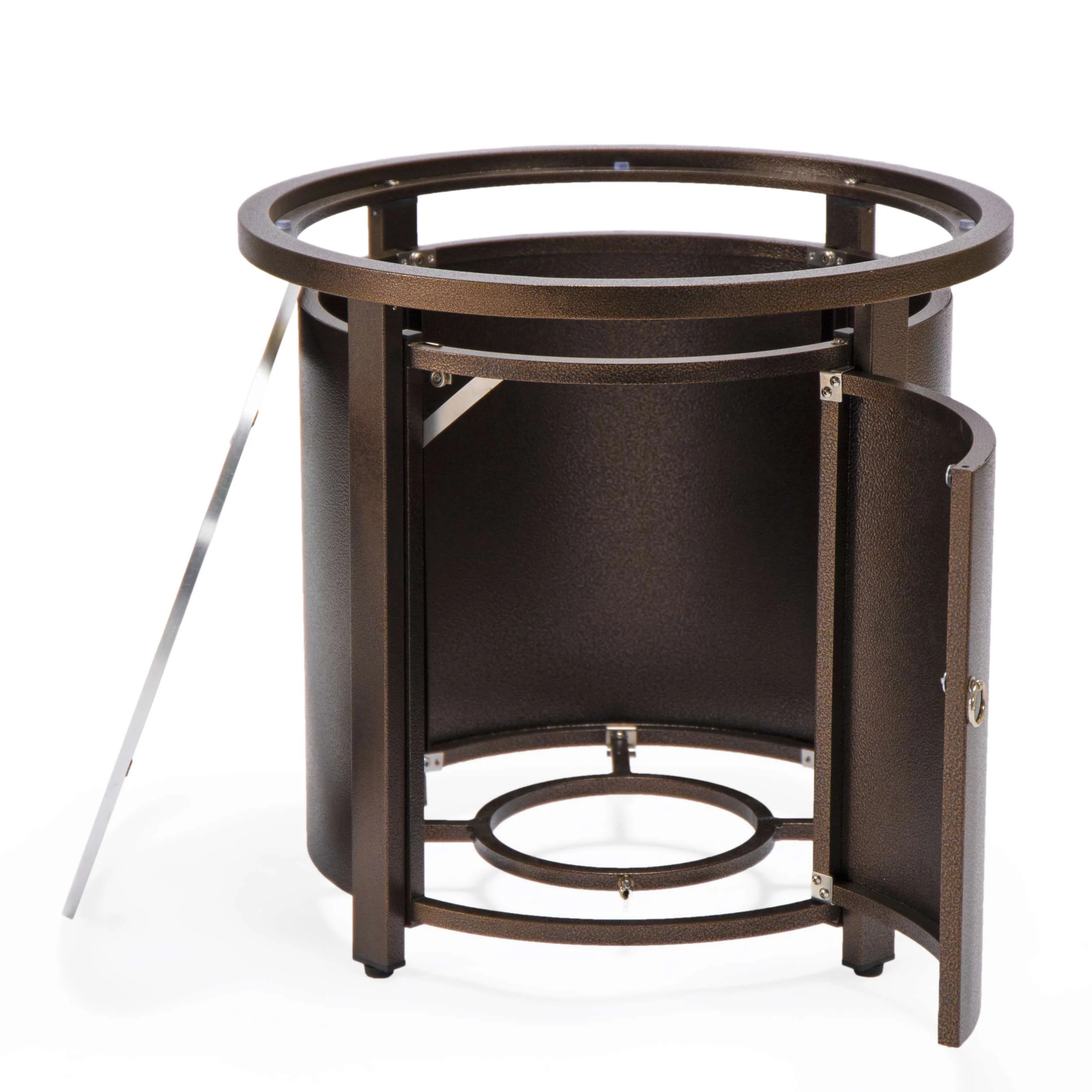 LeisureMod Walbrooke Black Patio Round Tank Holder - Image 12
