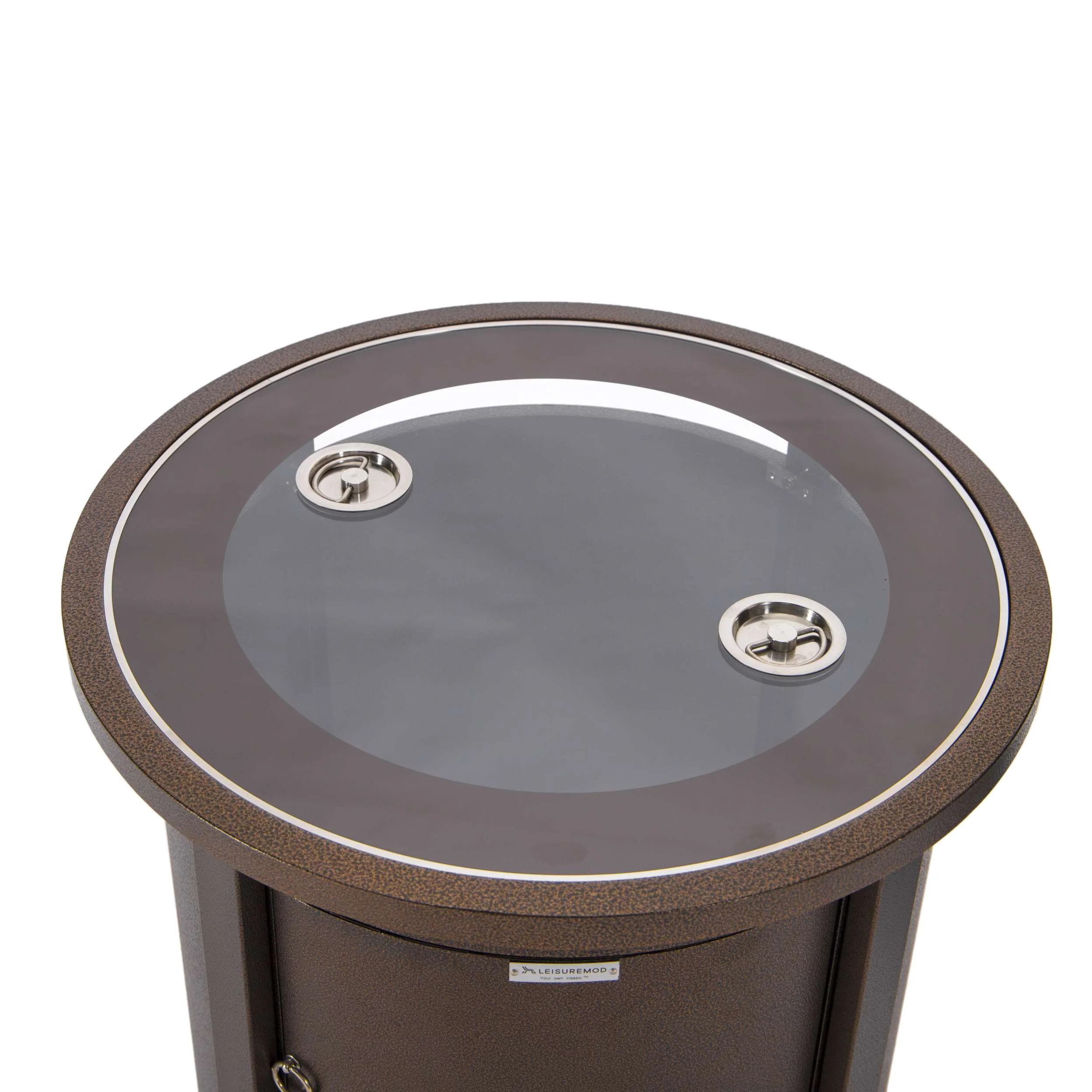 LeisureMod Walbrooke Black Patio Round Tank Holder - Image 16