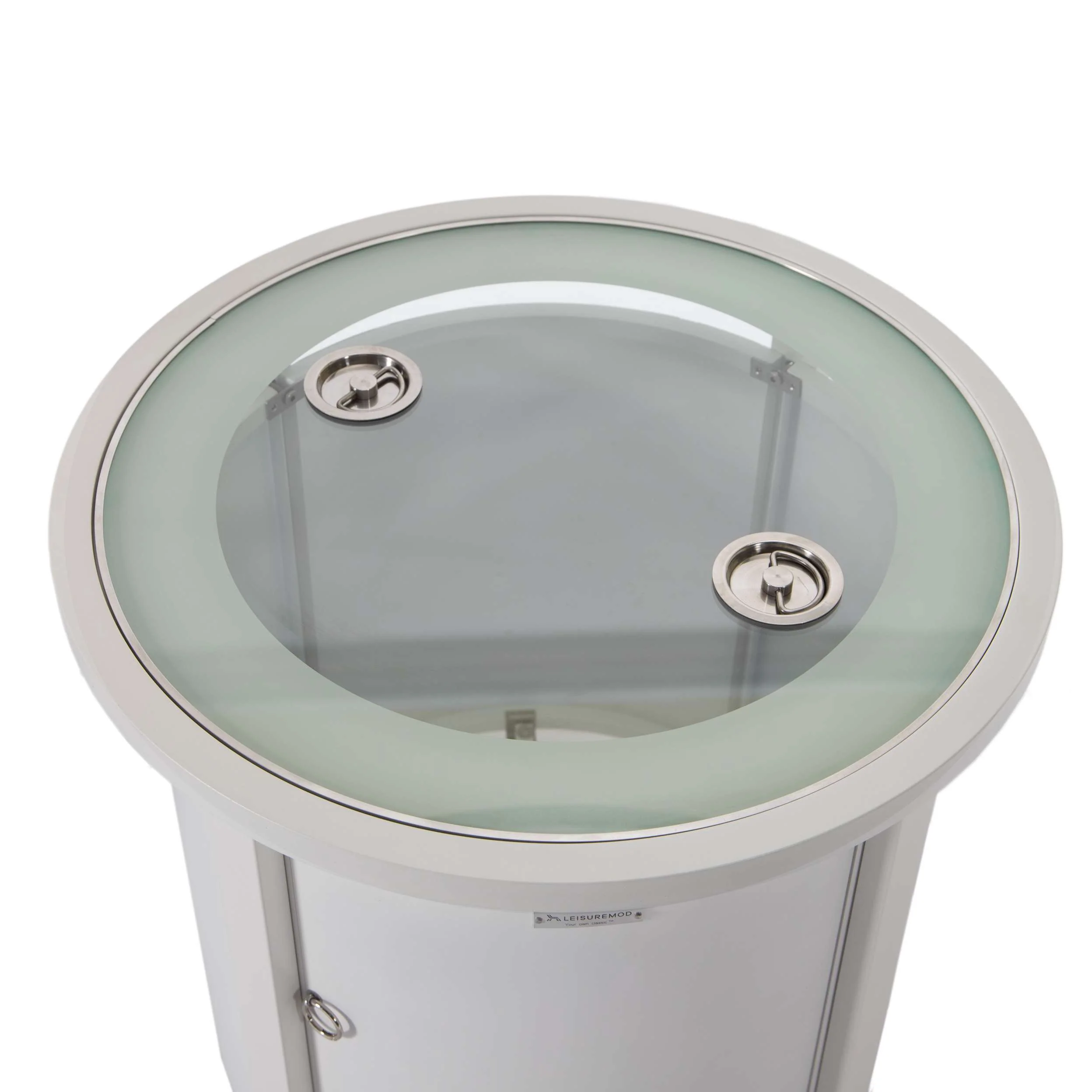 LeisureMod Walbrooke Black Patio Round Tank Holder - Image 34