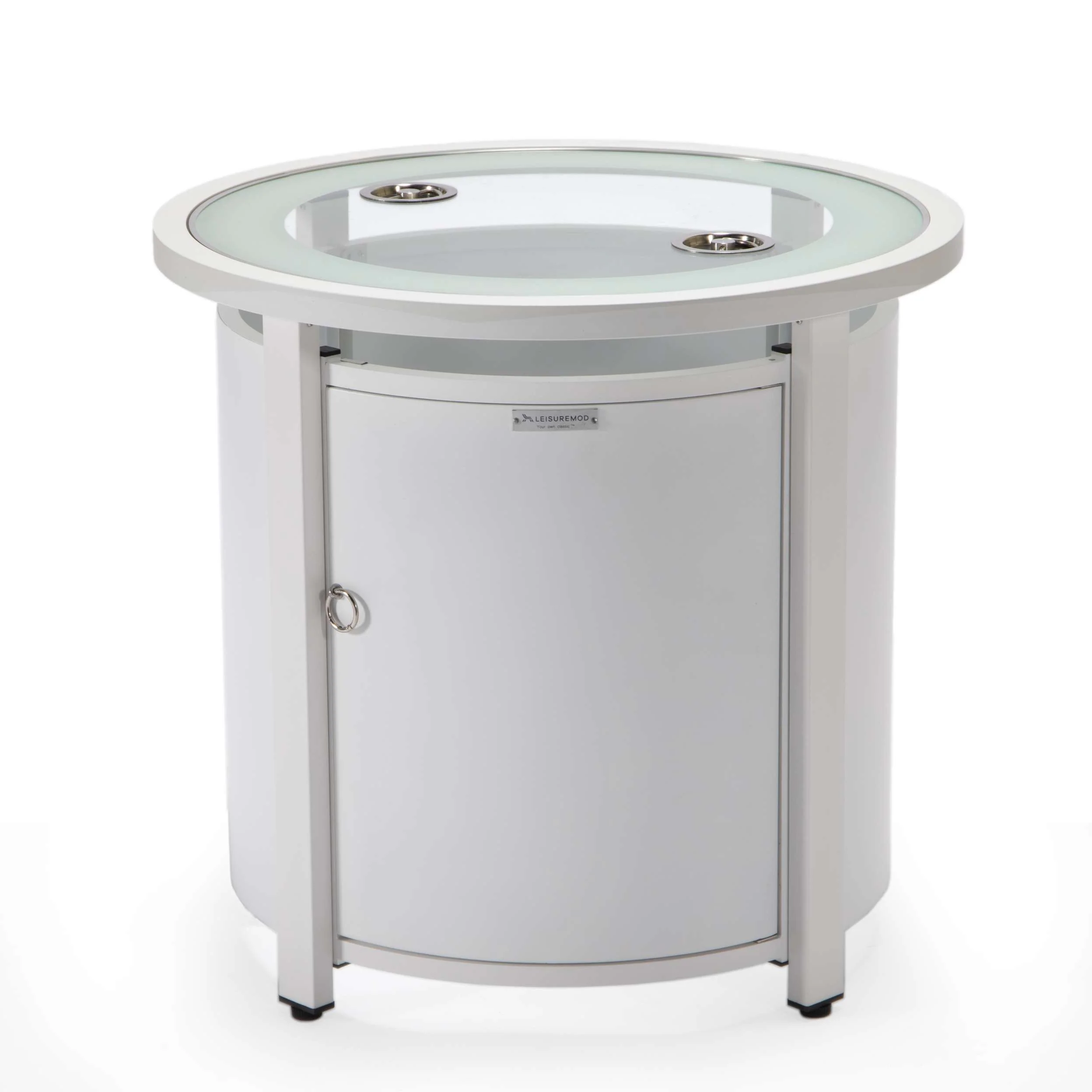 LeisureMod Walbrooke Black Patio Round Tank Holder - Image 35