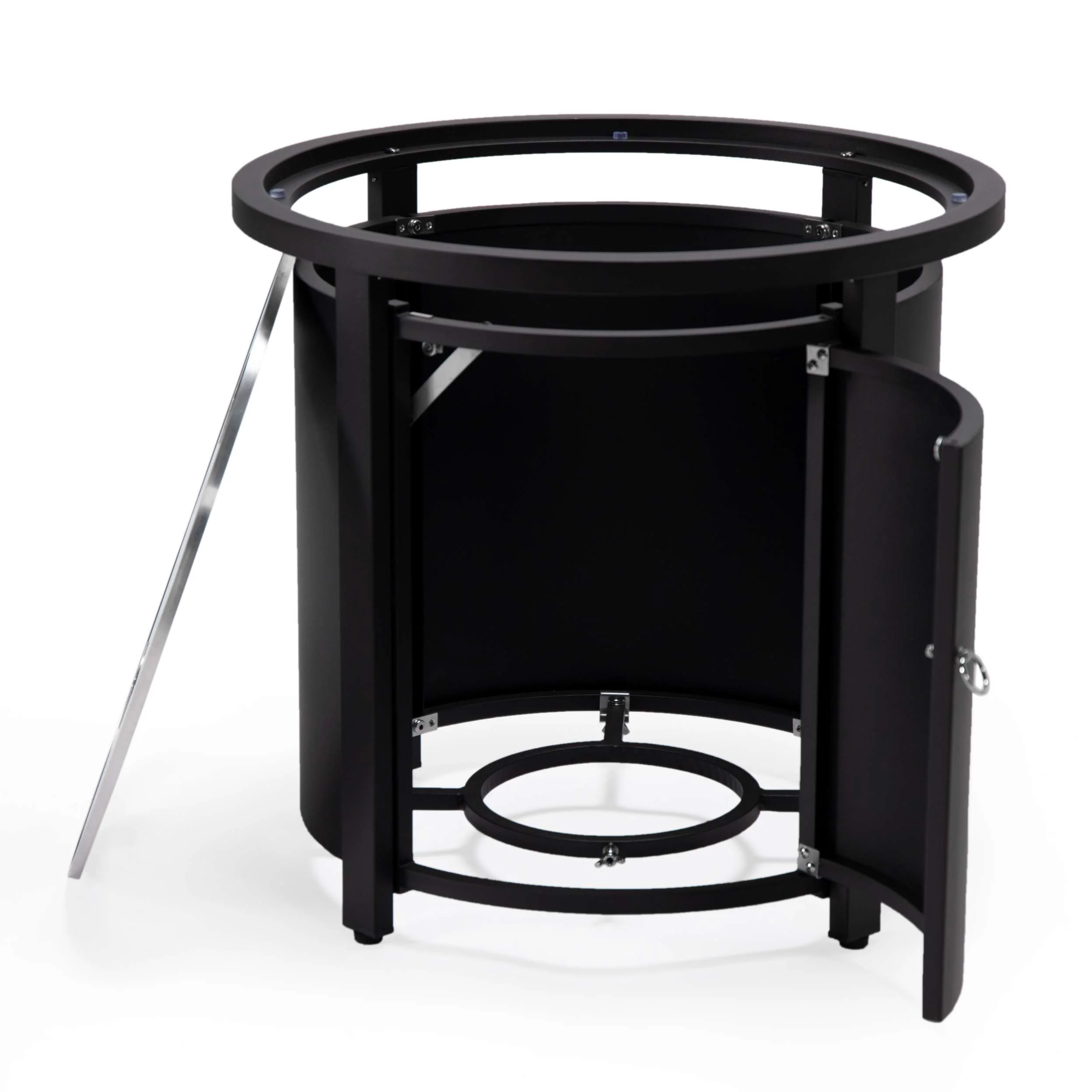 LeisureMod Walbrooke Black Patio Round Tank Holder - Image 4