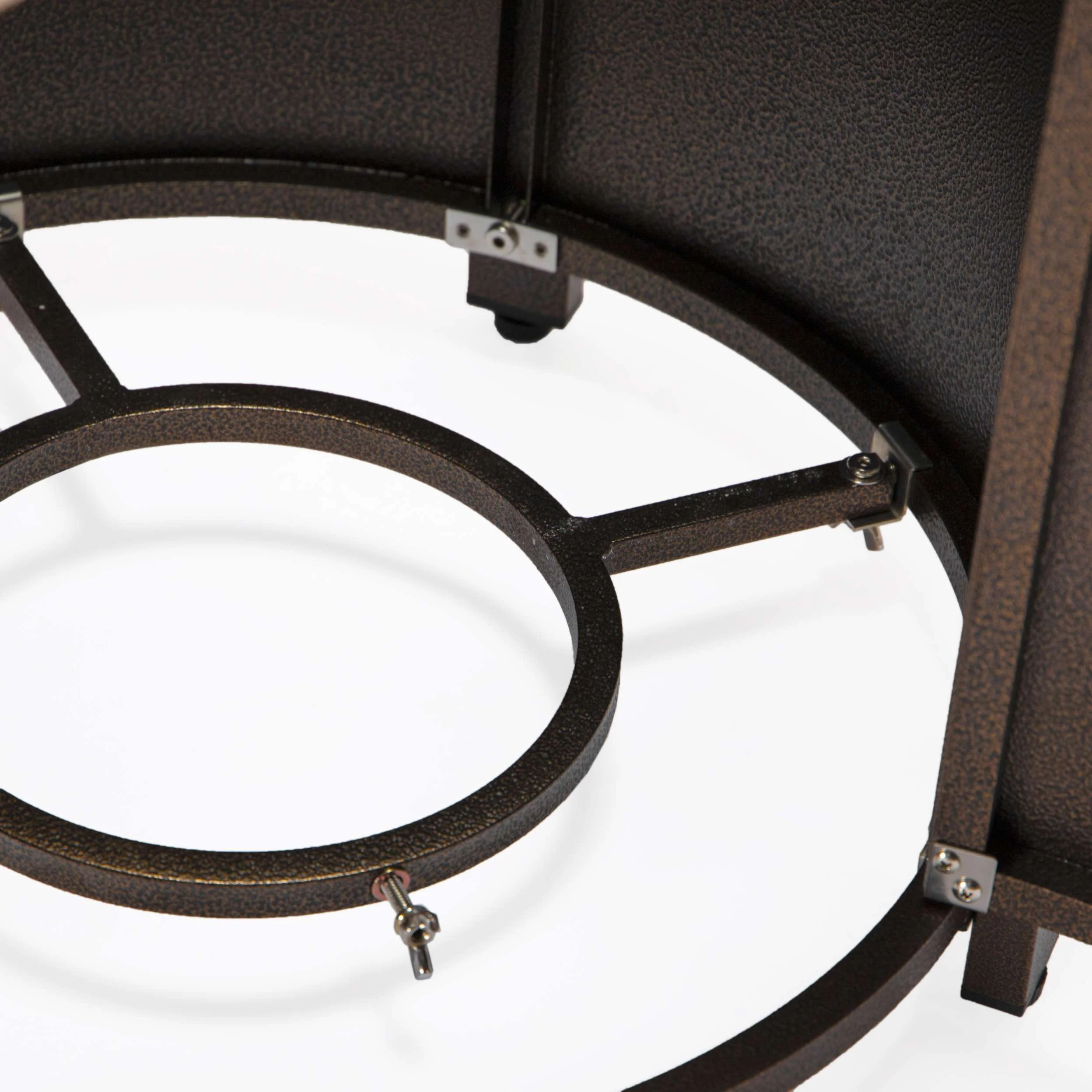 LeisureMod Walbrooke Black Patio Round Tank Holder with Slats Design - Image 17