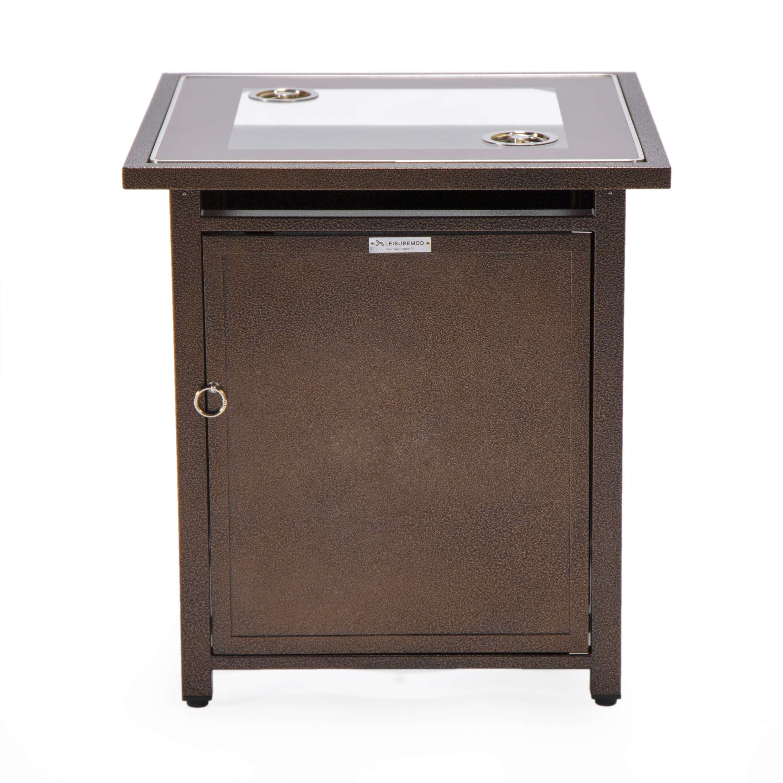 LeisureMod Walbrooke Black Patio Square Tank Holder - Image 11