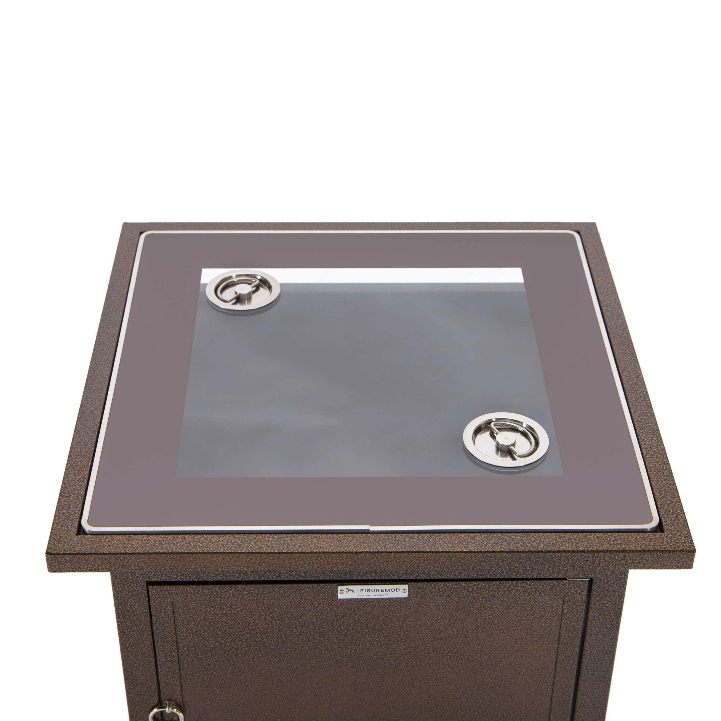 LeisureMod Walbrooke Black Patio Square Tank Holder - Image 17