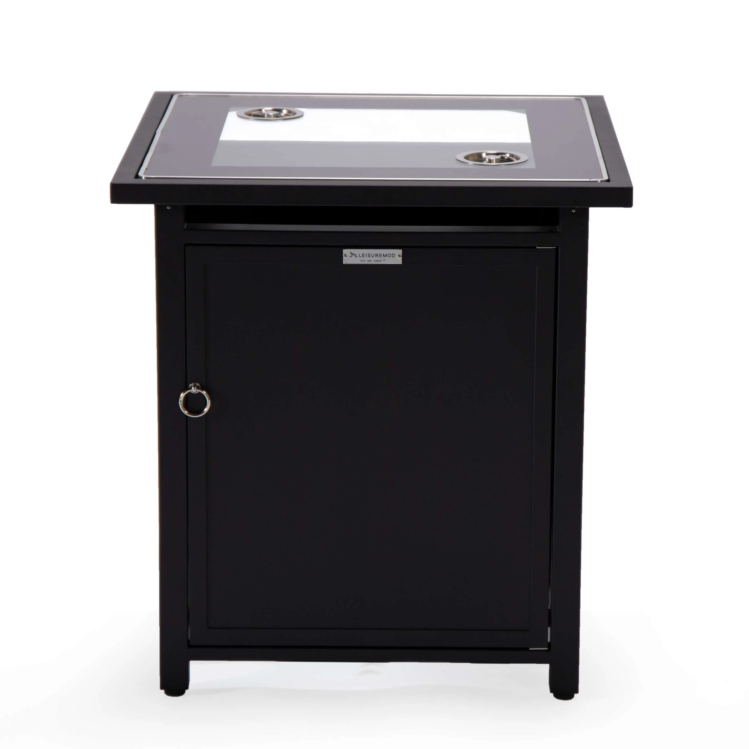 LeisureMod Walbrooke Black Patio Square Tank Holder - Image 2