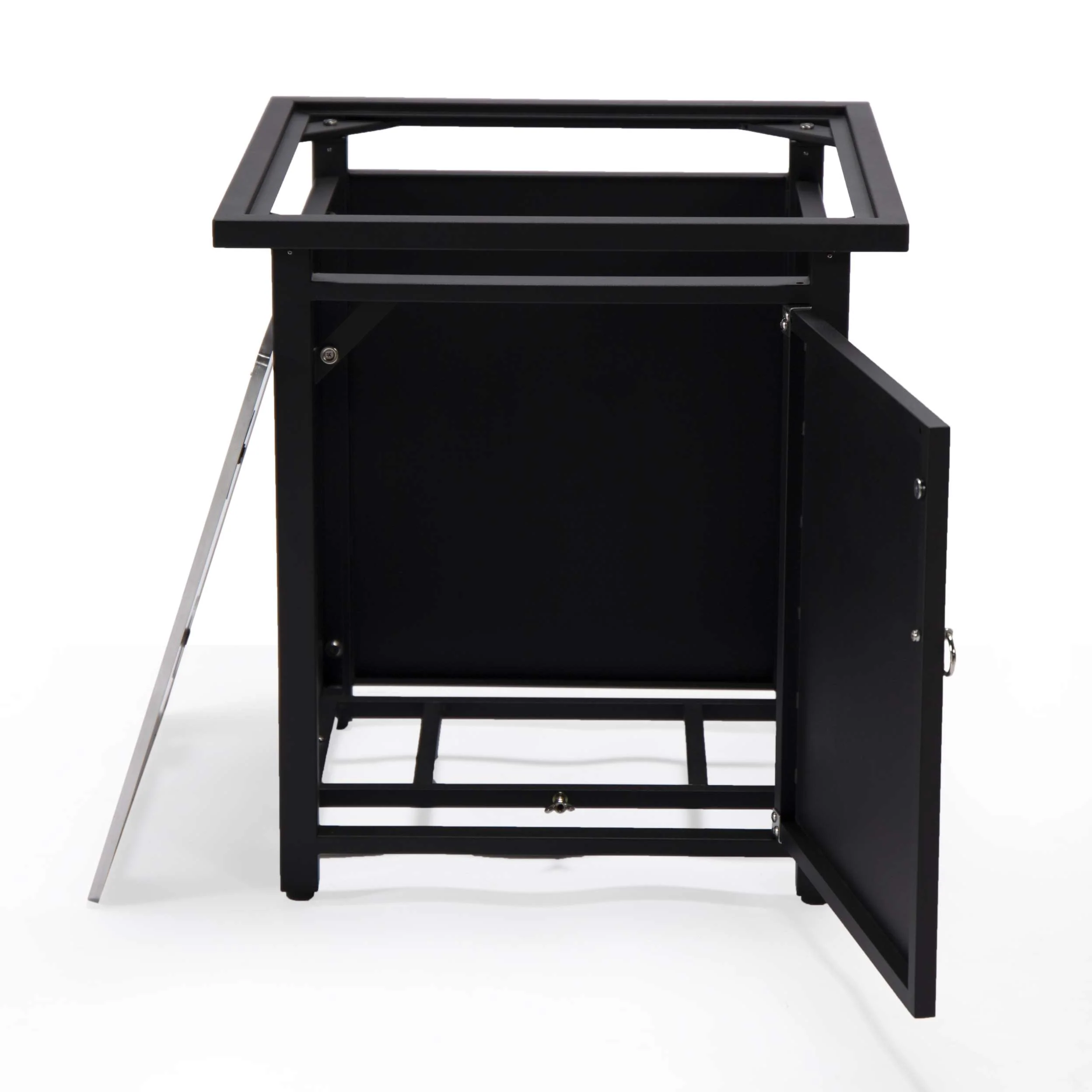 LeisureMod Walbrooke Black Patio Square Tank Holder - Image 9