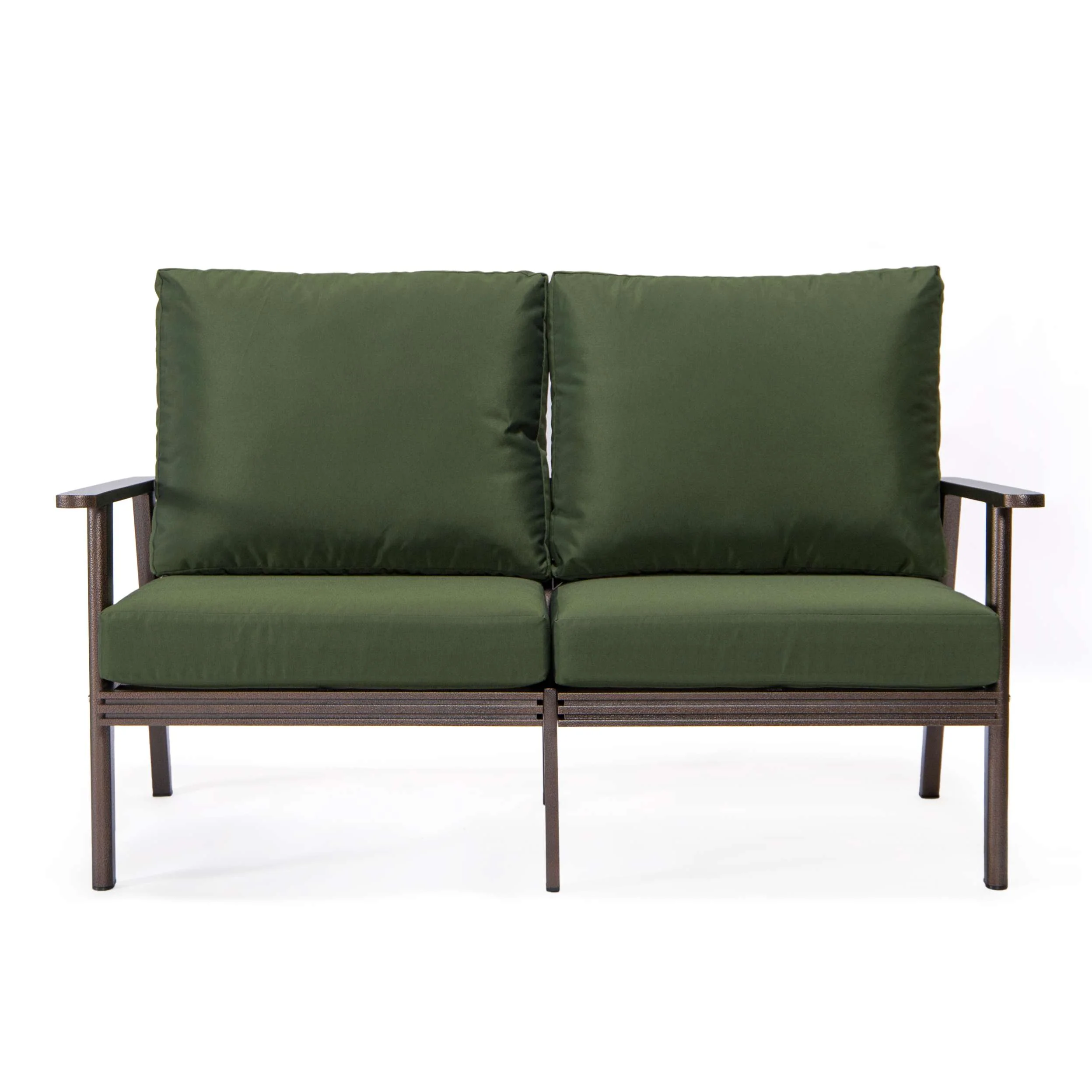 LeisureMod Walbrooke Modern 3-Piece Outdoor Patio Set with Brown Aluminum Frame - Image 24