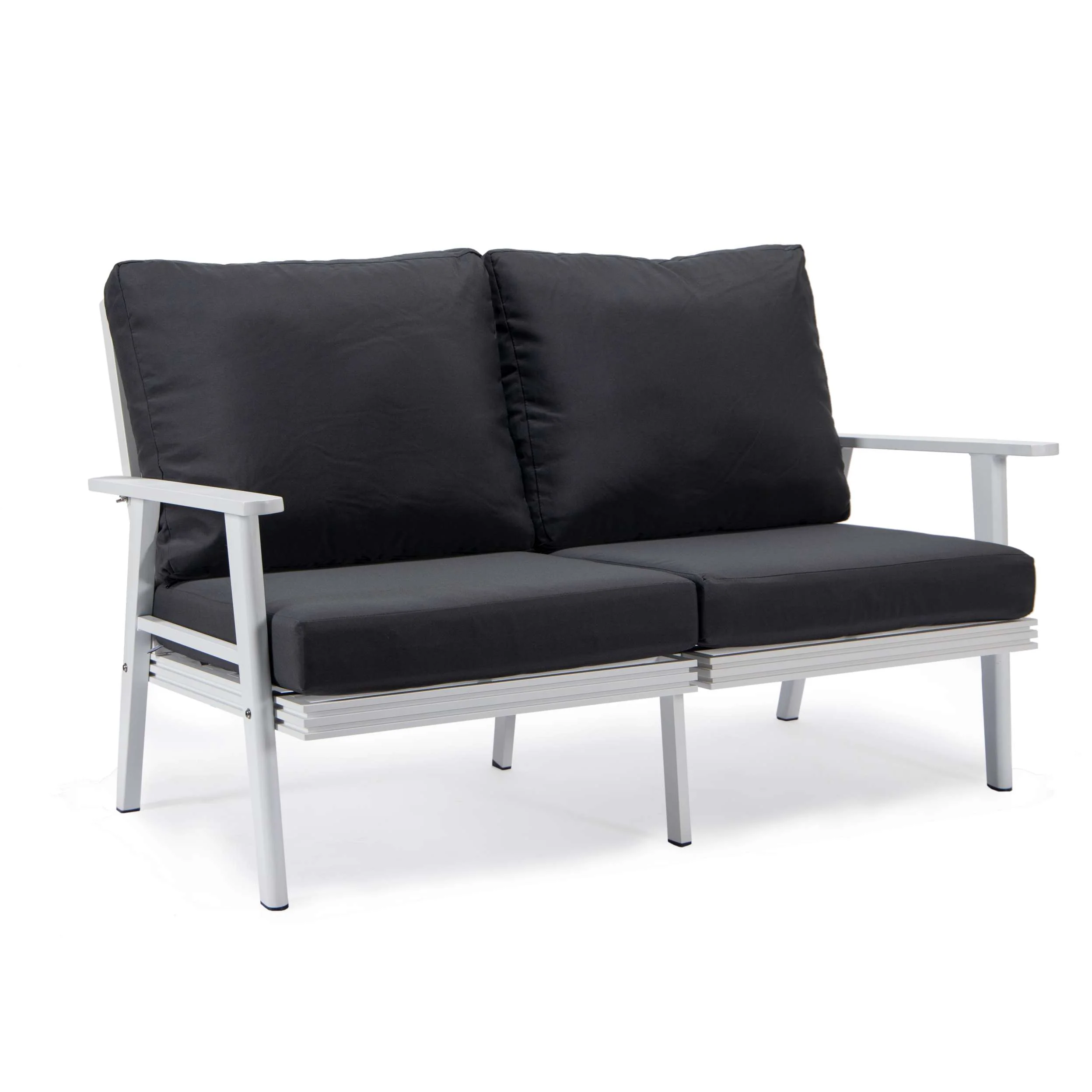 LeisureMod Walbrooke Modern 3-Piece Outdoor Patio Set - Image 3