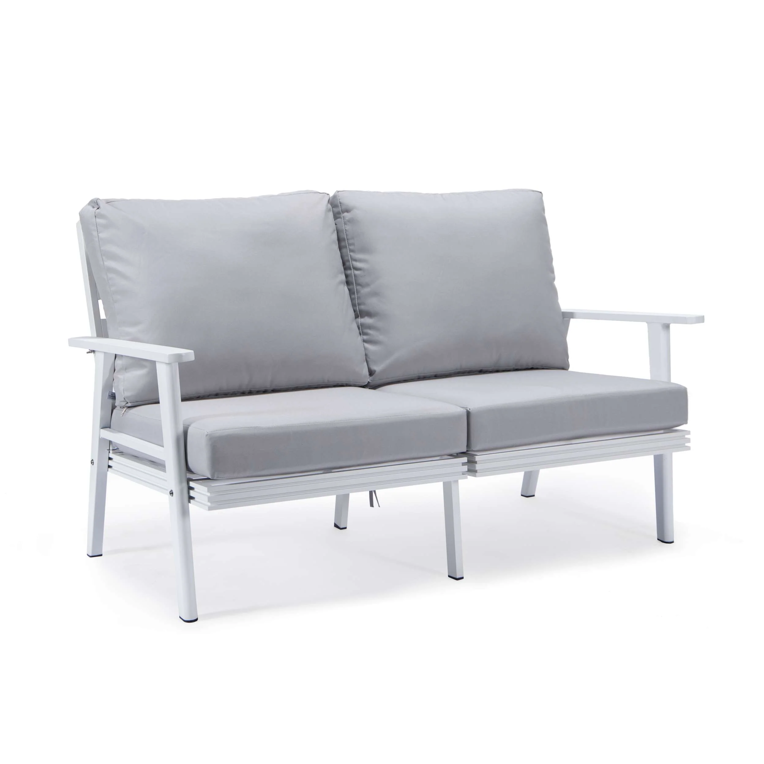 LeisureMod Walbrooke Modern 3-Piece Outdoor Patio Set - Image 55