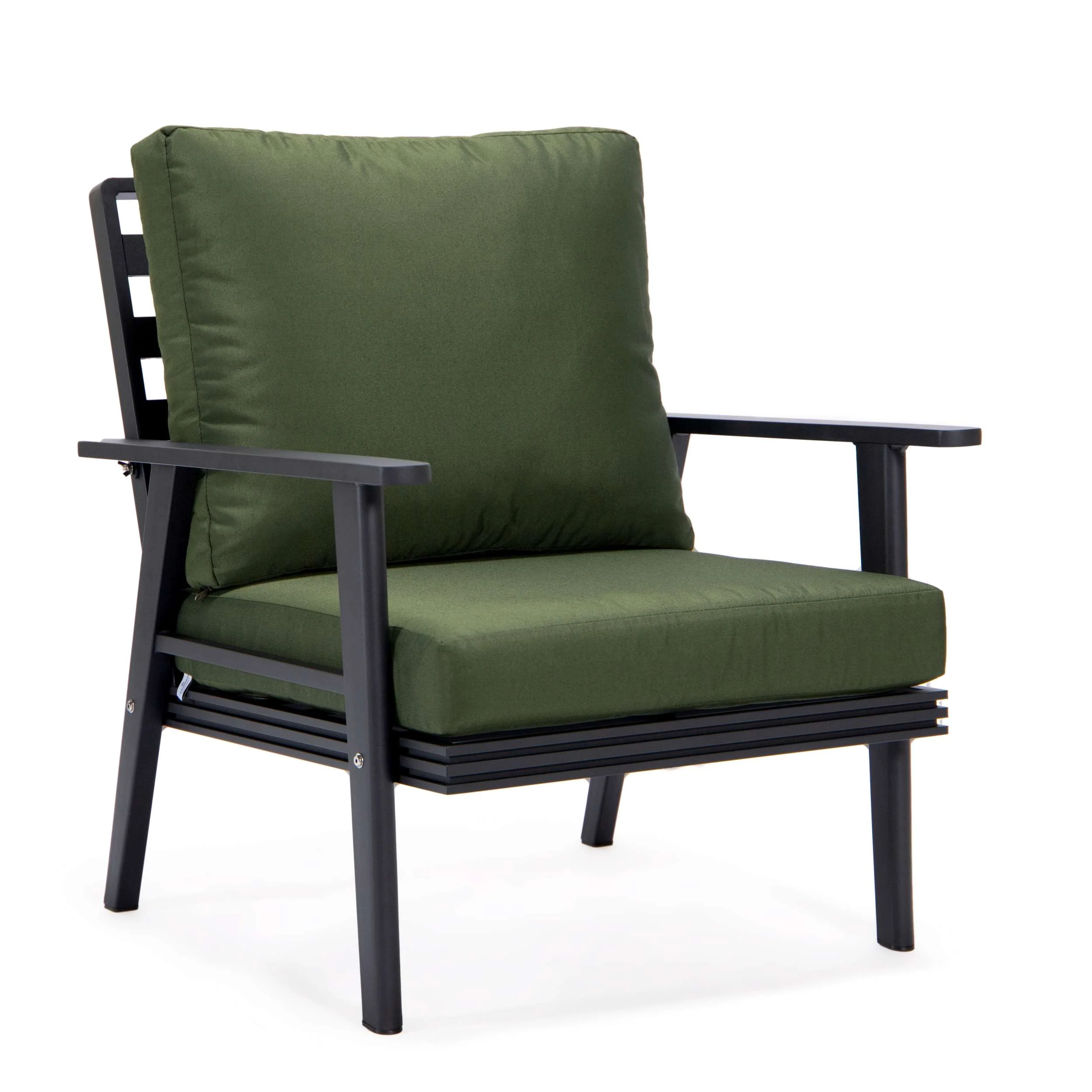 LeisureMod Walbrooke Modern Black Patio Conversation With Round Fire Pit & Tank Holder - Image 76