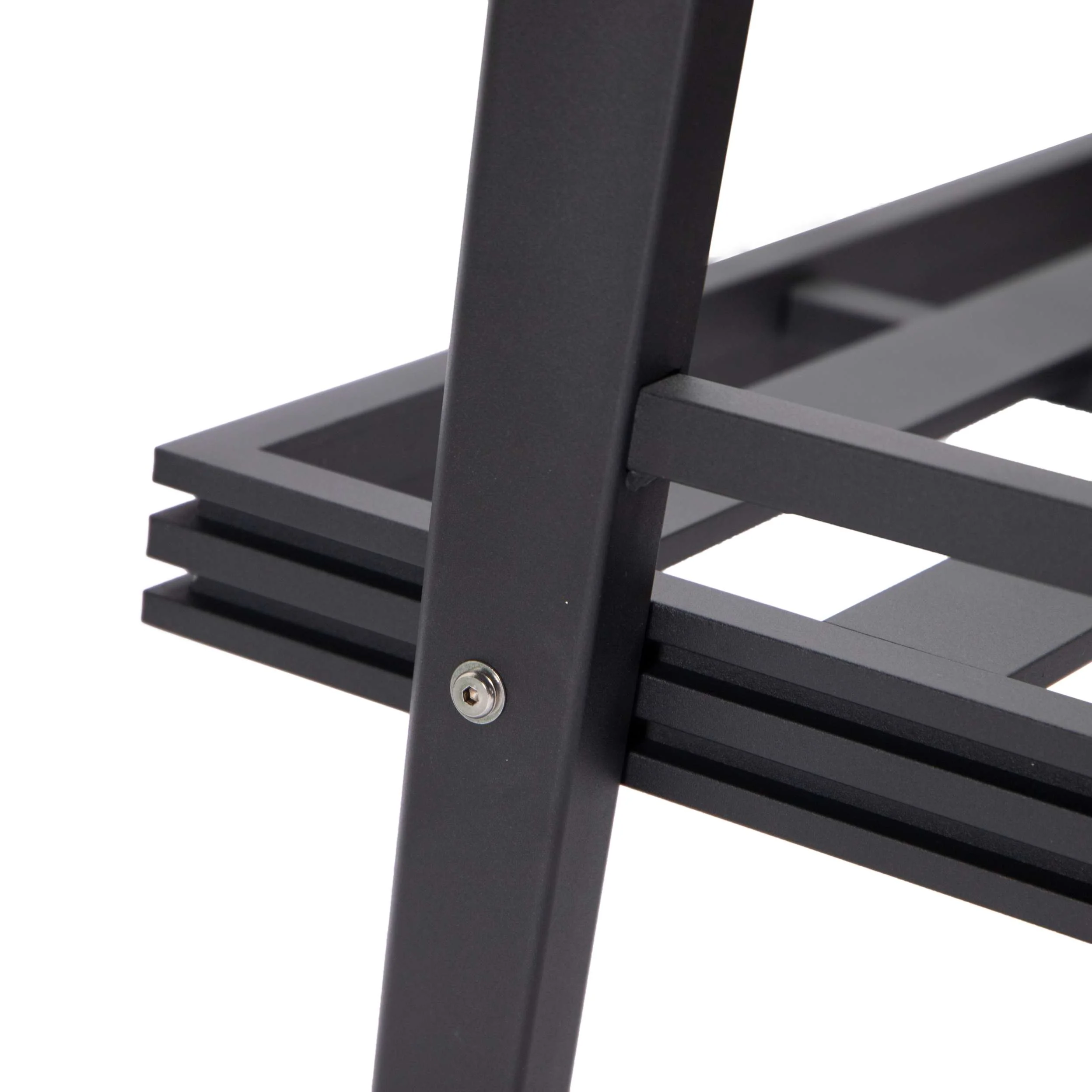 LeisureMod Walbrooke Modern Black Patio Conversation With Square Fire Pit With Slats Design & Tank Holder - Image 47