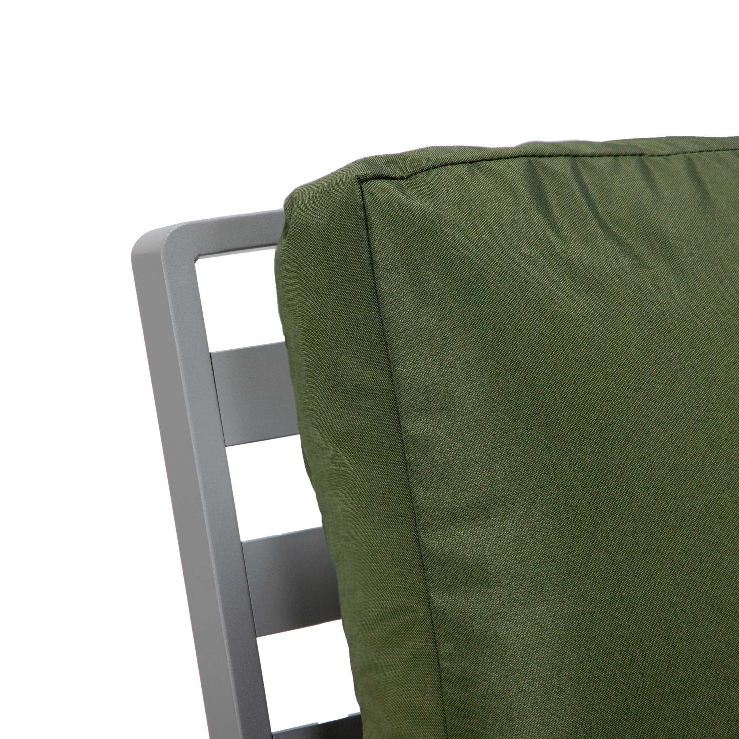 LeisureMod Walbrooke Modern Grey Patio Conversation With Round Fire Pit & Tank Holder - Image 96