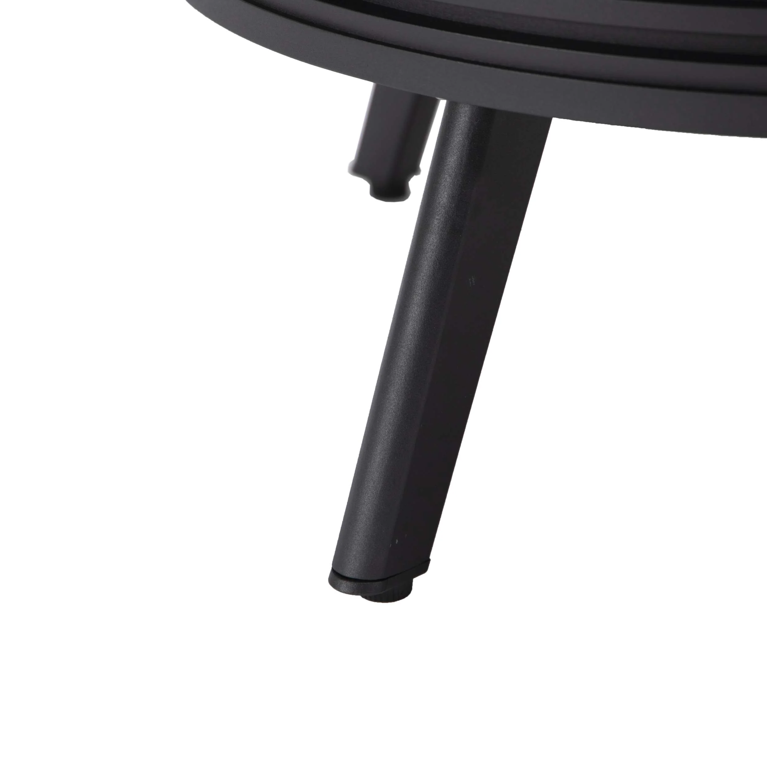 Leisuremod Walbrooke Outdoor Patio Aluminum Round Fire Pit Side Table - Image 15