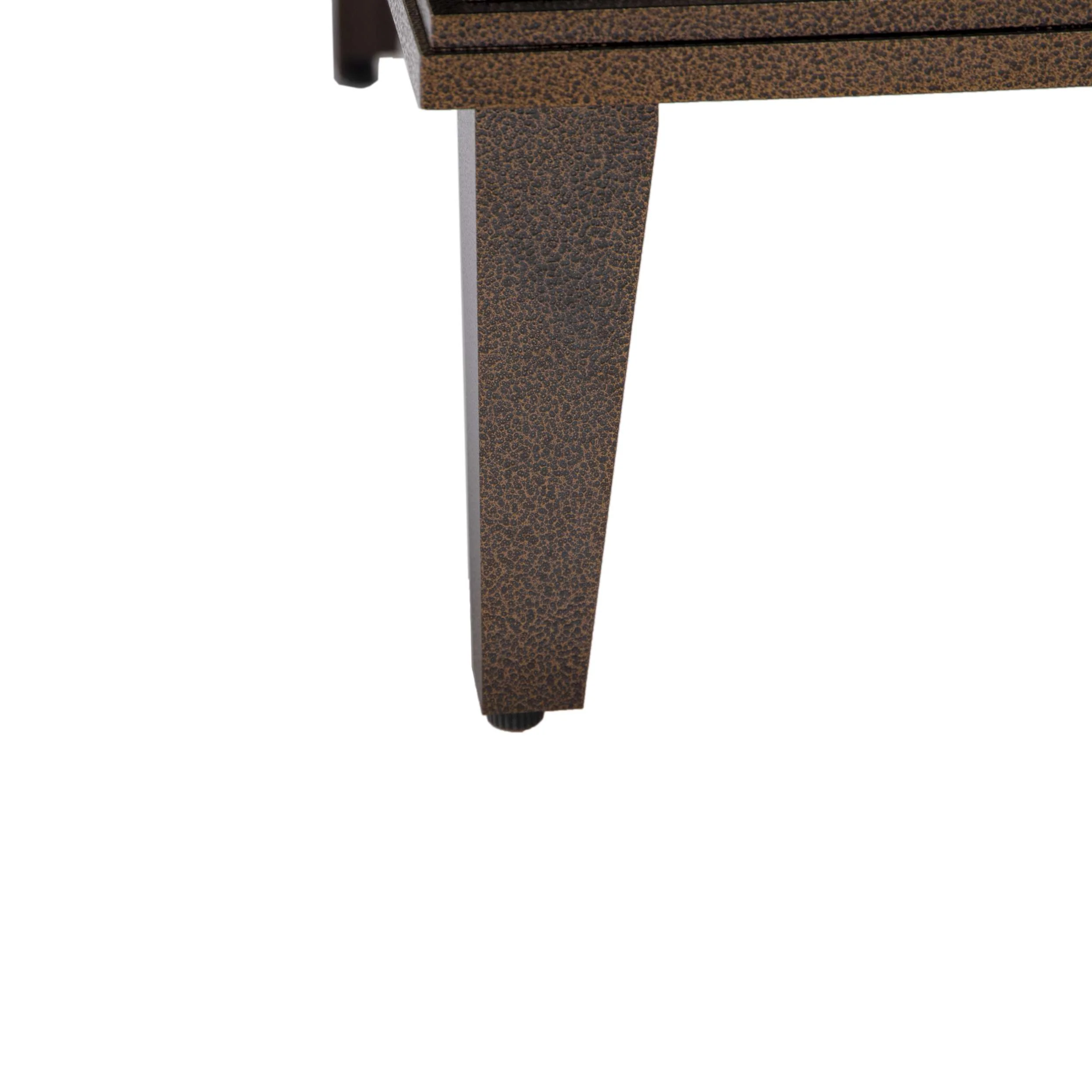 Leisuremod Walbrooke Outdoor Patio Aluminum Square Slats Design Fire Pit Side Table - Image 18