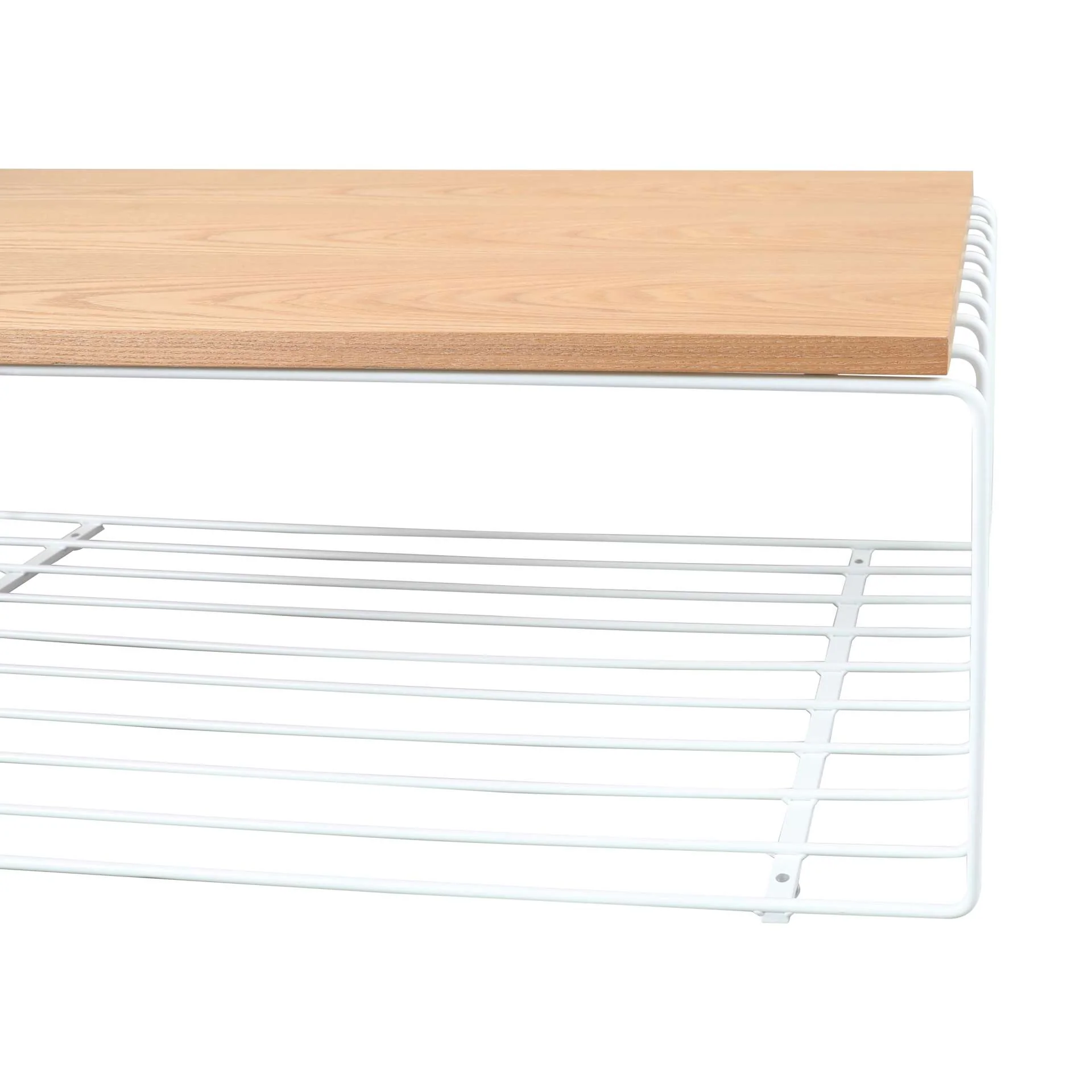 LeisureMod Walden Rectangular Coffee Table with Ash Veneer Top and Powder Coated Steel Frame - Image 18