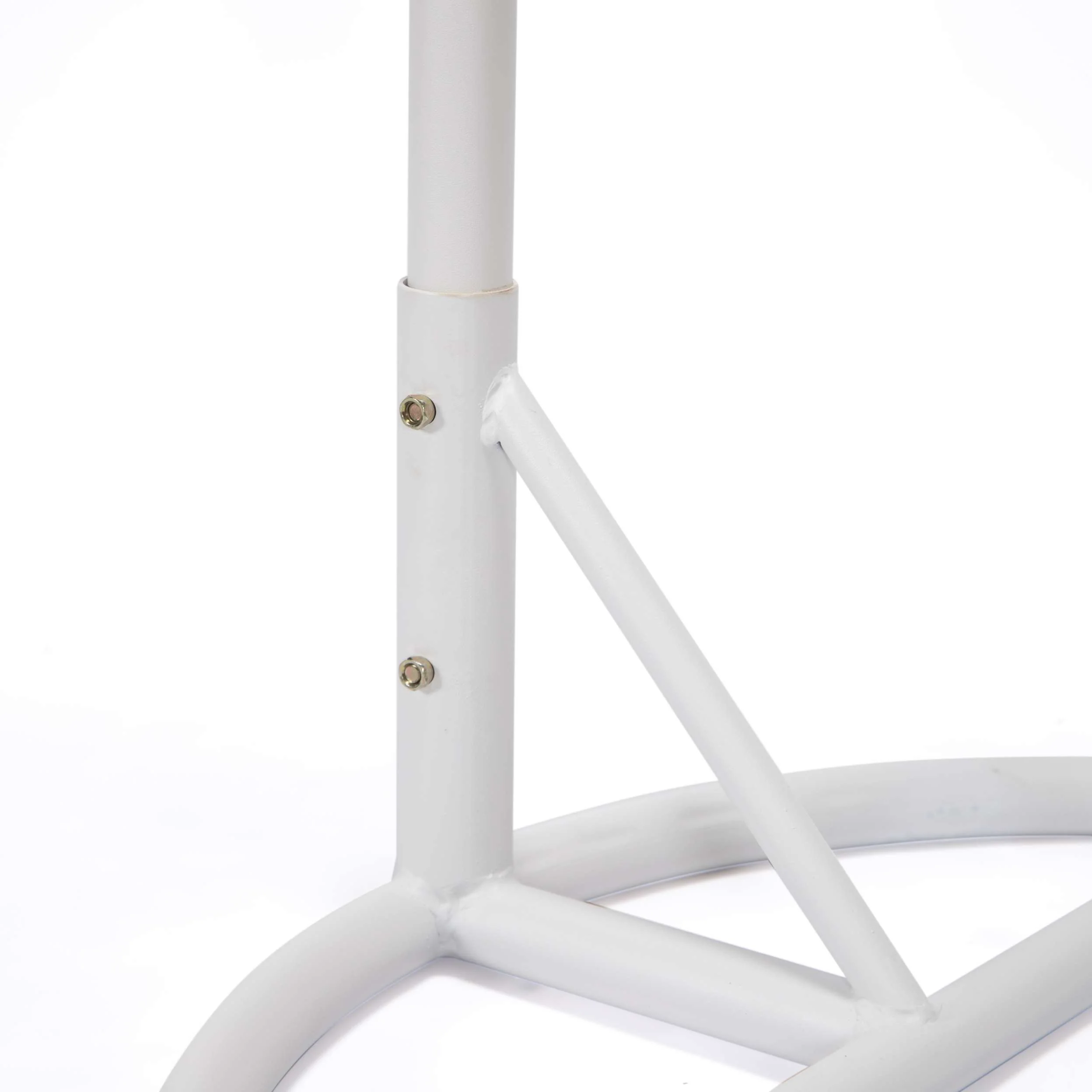 LeisureMod White Wicker Hanging Egg Swing Chair - Image 42