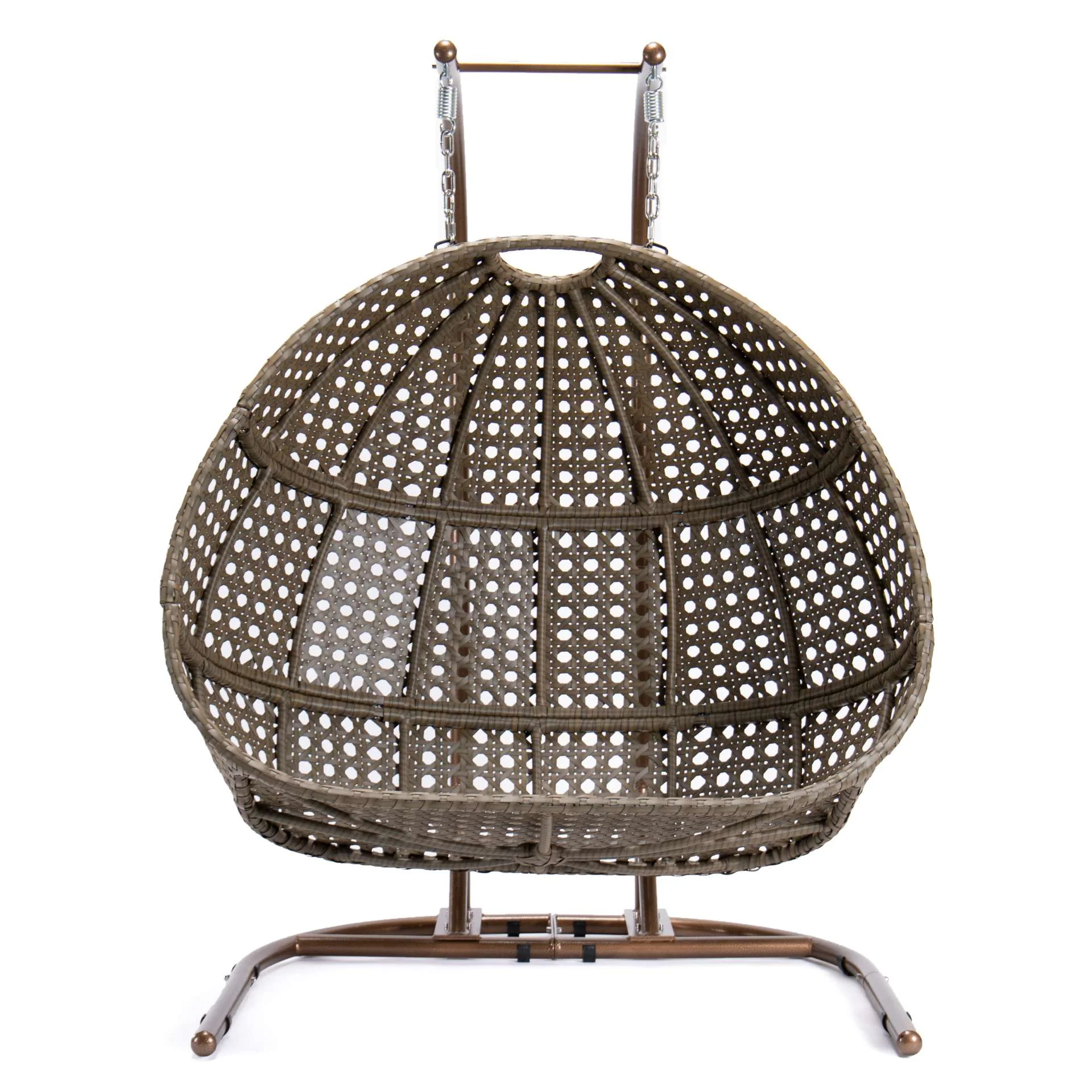 LeisureMod Wicker Hanging Double Egg Swing Chair  - EKDBG-57A - Image 34