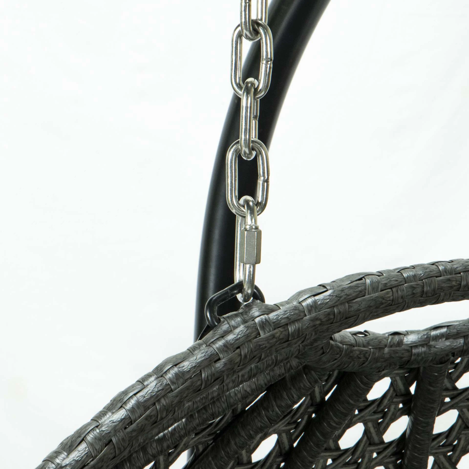 LeisureMod Wicker Hanging Double Egg Swing Chair  - EKDCH-57BR - Image 37