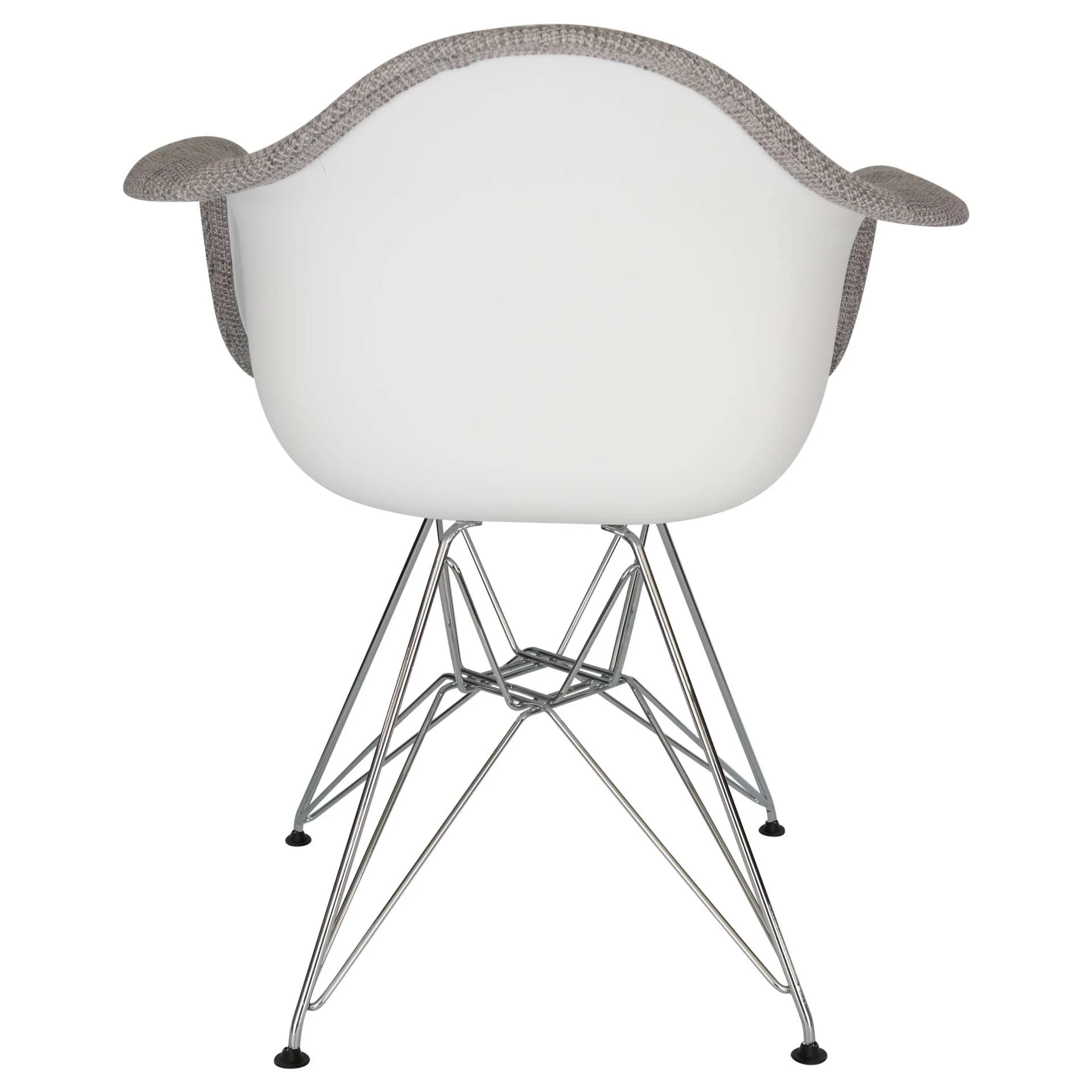 LeisureMod Willow Fabric Eiffel Accent Chair - WM24GRT - Image 3