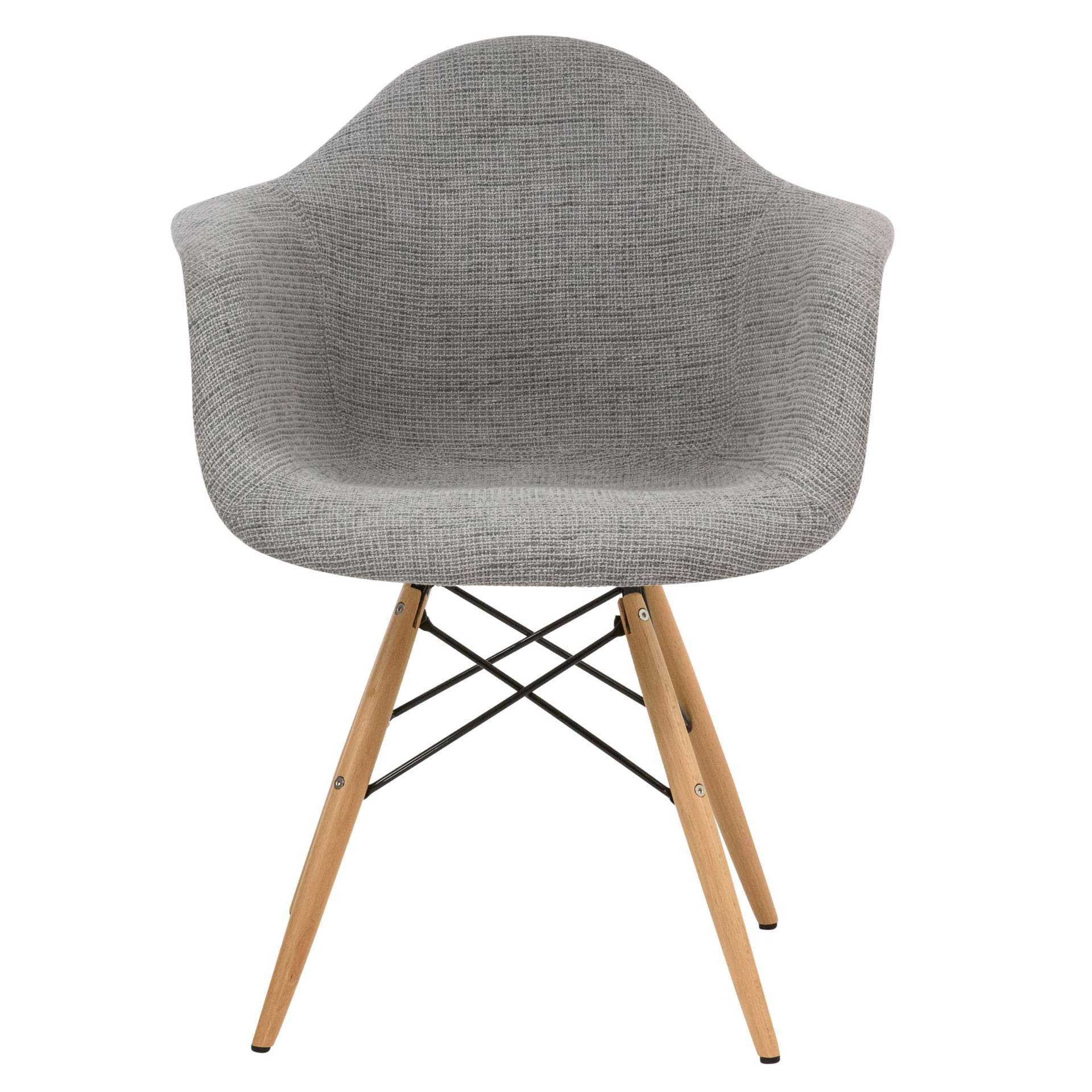 LeisureMod Willow Patchwork Fabric Eiffel Accent Chair - W24FC - Image 13