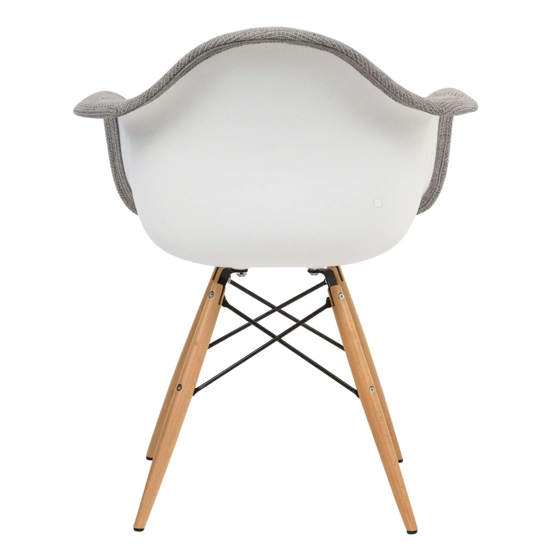 LeisureMod Willow Patchwork Fabric Eiffel Accent Chair - W24FC - Image 15