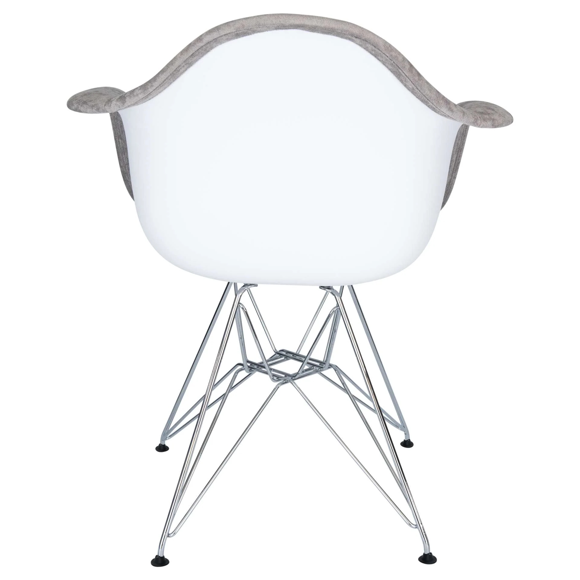LeisureMod Willow Velvet Eiffel Metal Base Accent Chair - WM24VPR - Image 10
