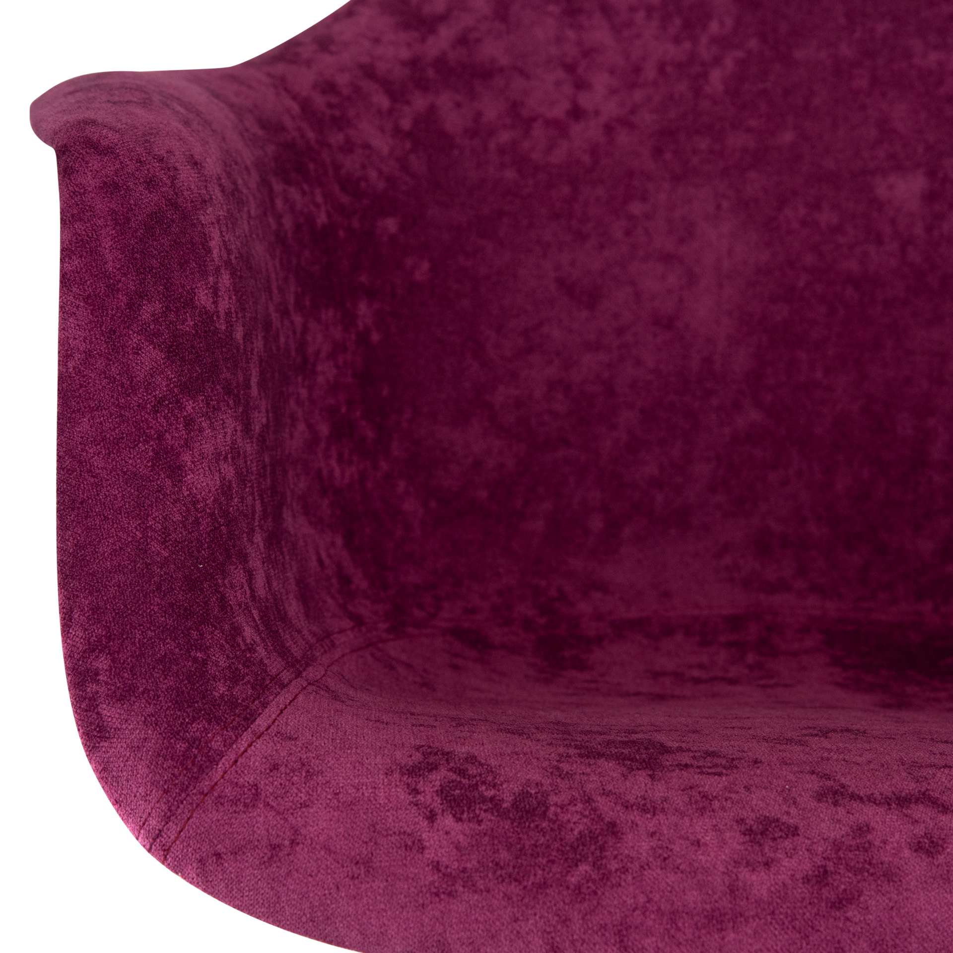LeisureMod Willow Velvet Eiffel Metal Base Accent Chair - WM24VPR - Image 6