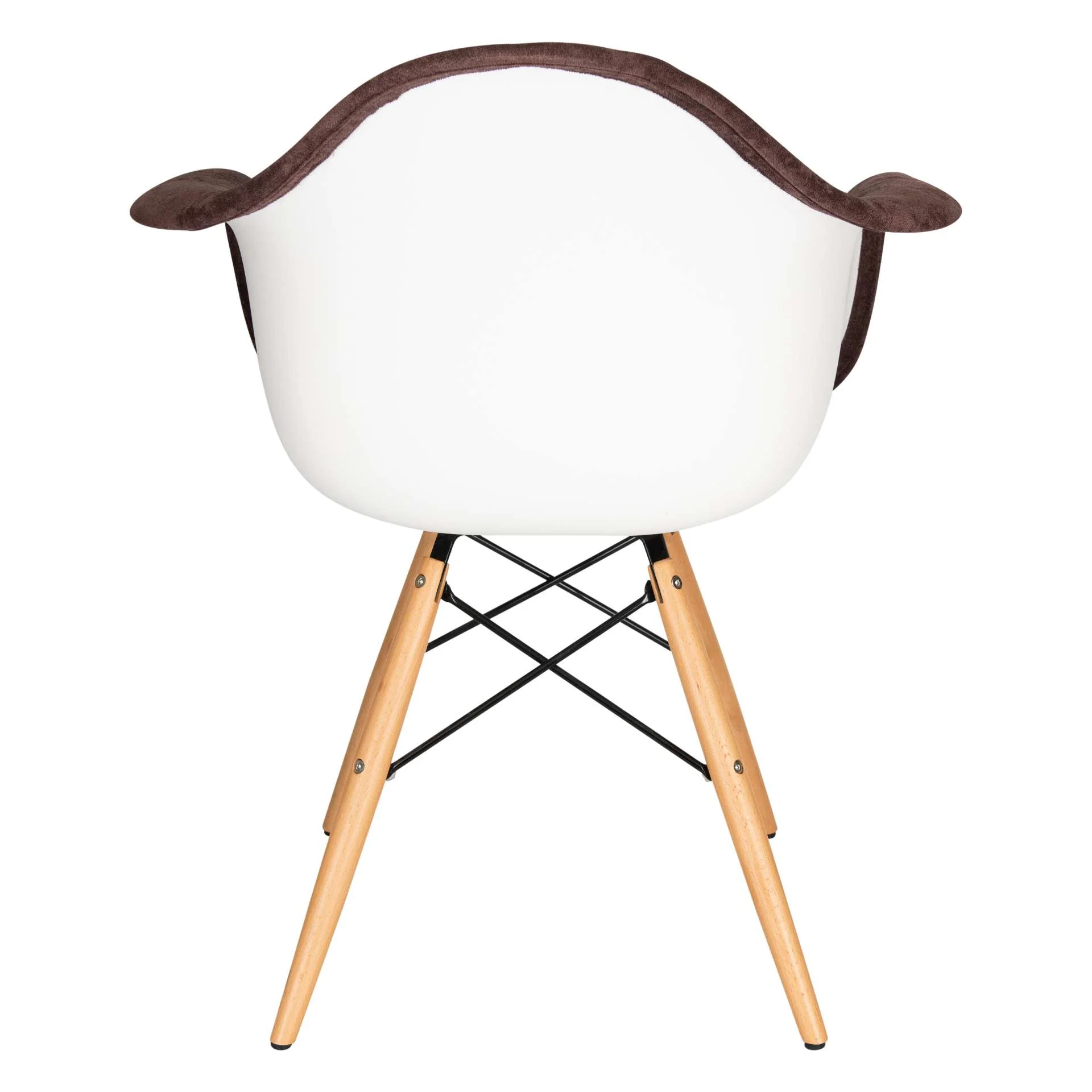 LeisureMod Willow Velvet Eiffel Wooden Base Accent Chair - W24VPR - Image 19
