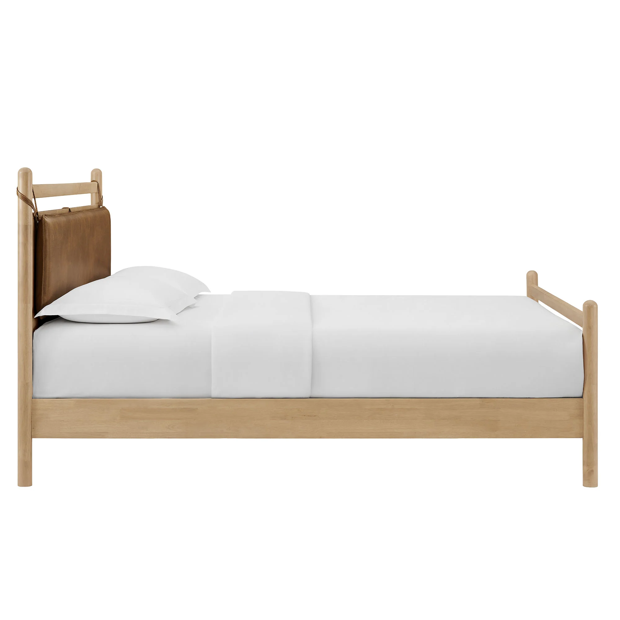 Leni Full Size Vegan Leather and Wood Platform Bed Frame by Modway - Image 4