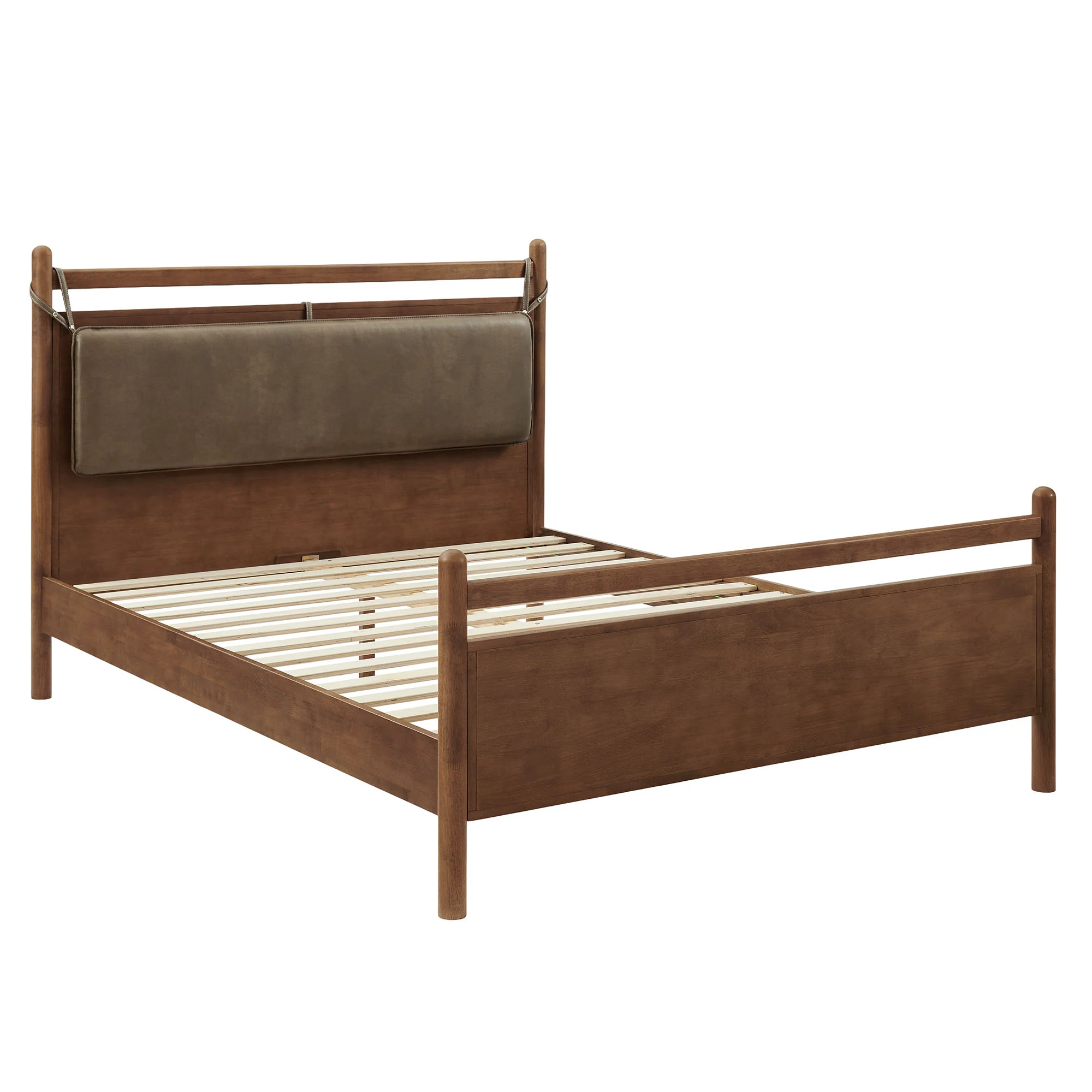 Leni King Size Vegan Leather and Wood Platform Bed Frame by Modway - Image 12