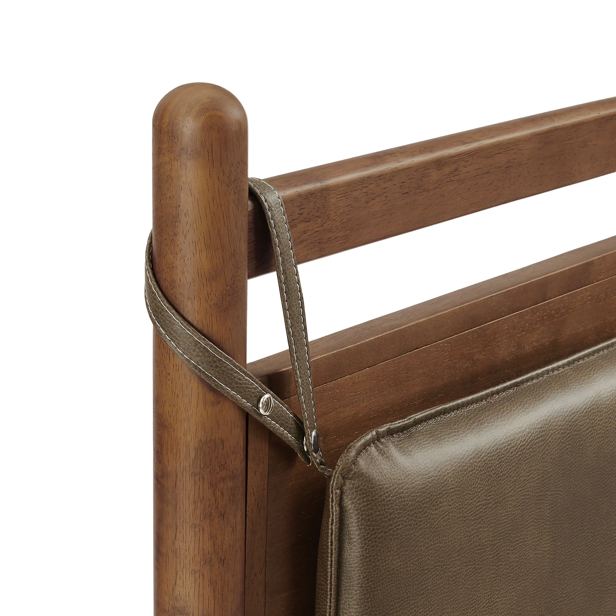 Leni King Size Vegan Leather and Wood Platform Bed Frame by Modway - Image 15