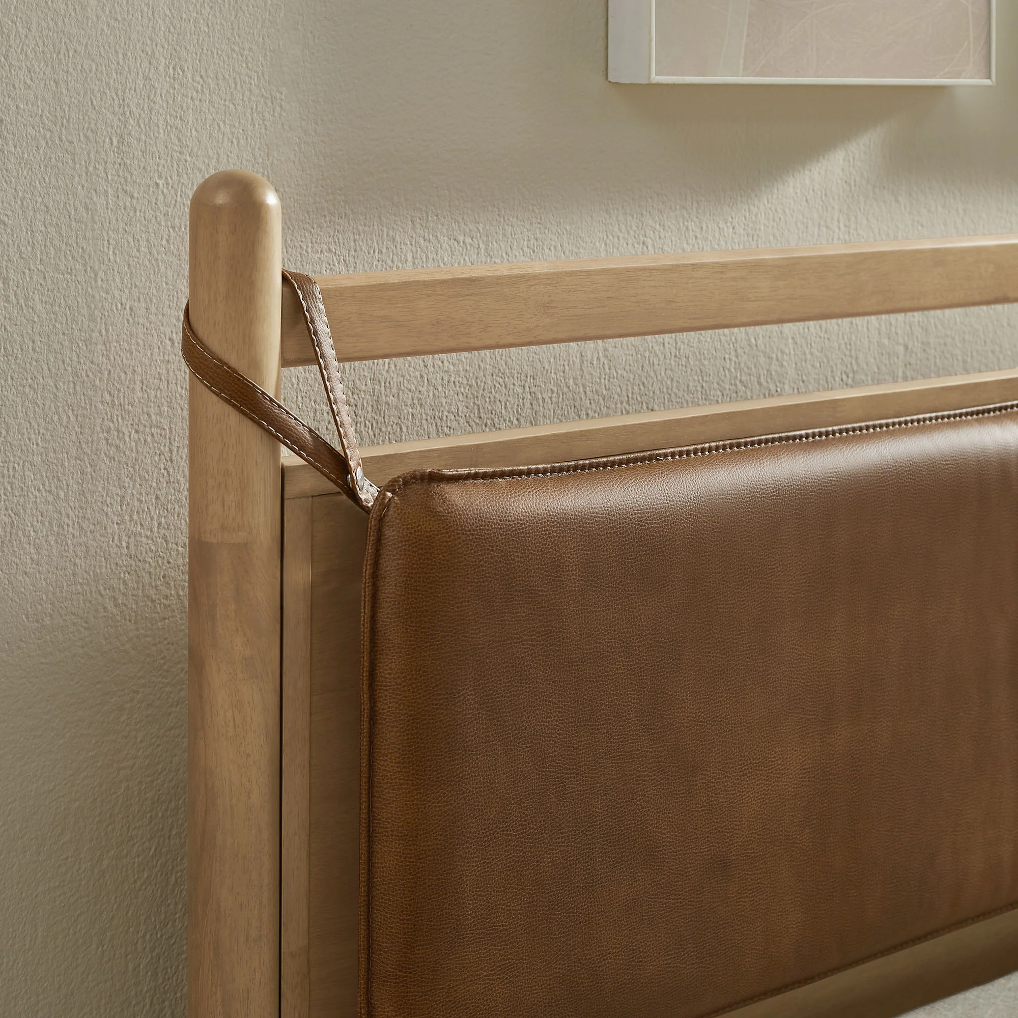 Leni King Size Vegan Leather and Wood Platform Bed Frame by Modway - Image 8